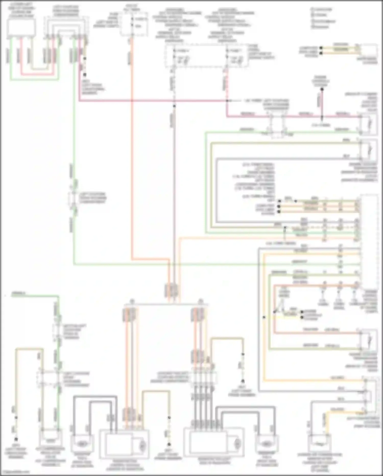 Wiring diagram left compartment coupling point in engine for Volkswagen Golf Mk7 (2012-2017) (1 of 1)