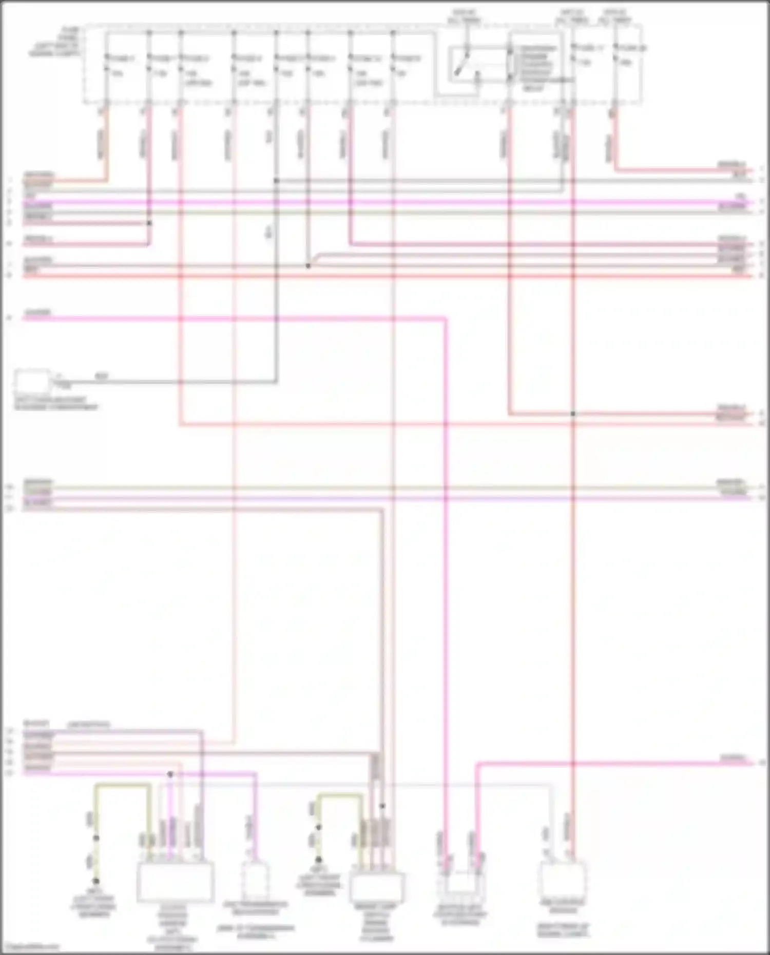 Wiring diagram left coupling point in engine compartment for Volkswagen Golf Mk7 (2012-2017) (16 of 29)
