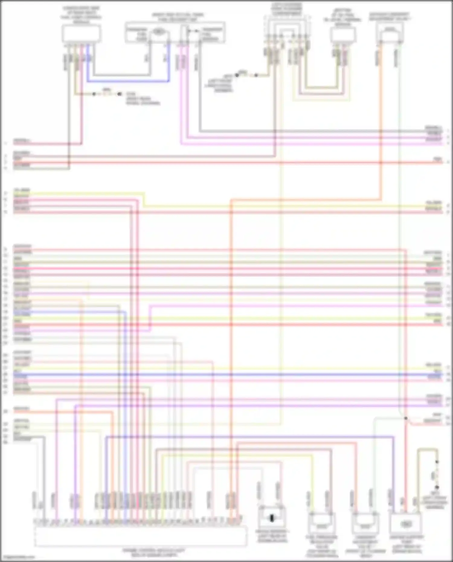 Wiring diagram left coupling point in engine compartment for Volkswagen Golf Mk7 (2012-2017) (26 of 29)