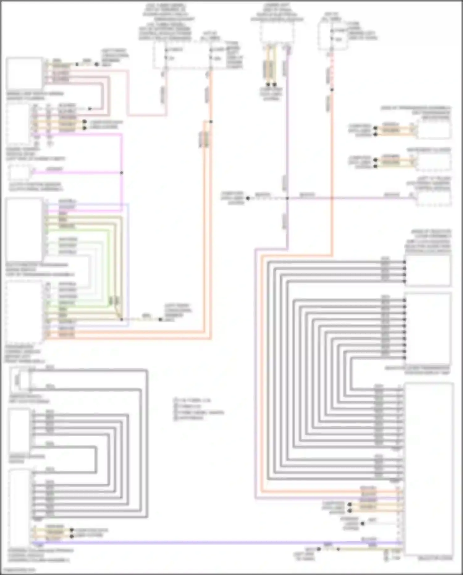 Wiring diagram multi-function transmission range switch for Volkswagen Golf Mk7 (2012-2017) (1 of 1)