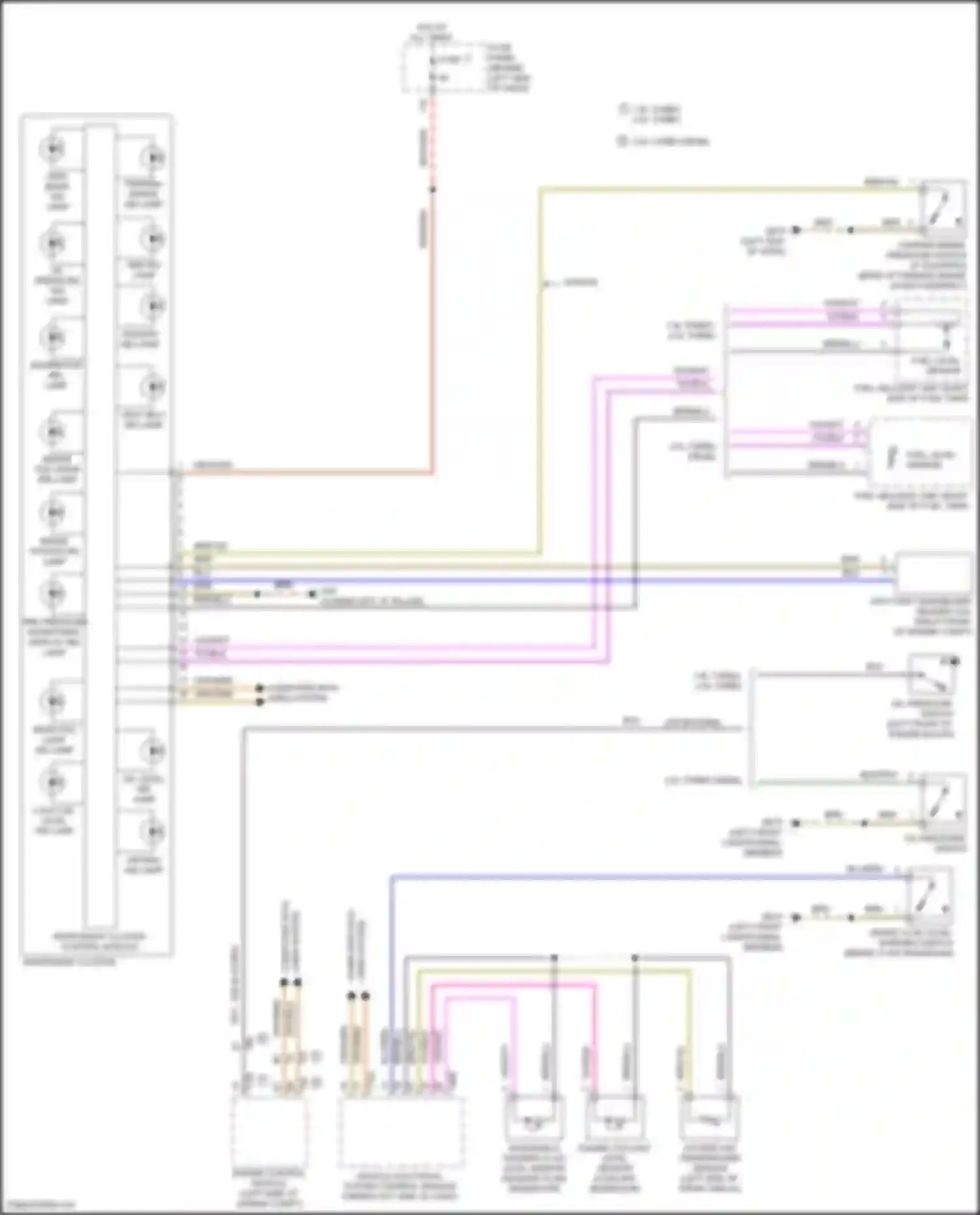 Wiring diagram outside air temperature sensor for Volkswagen Golf Mk7 (2012-2017) (3 of 4)