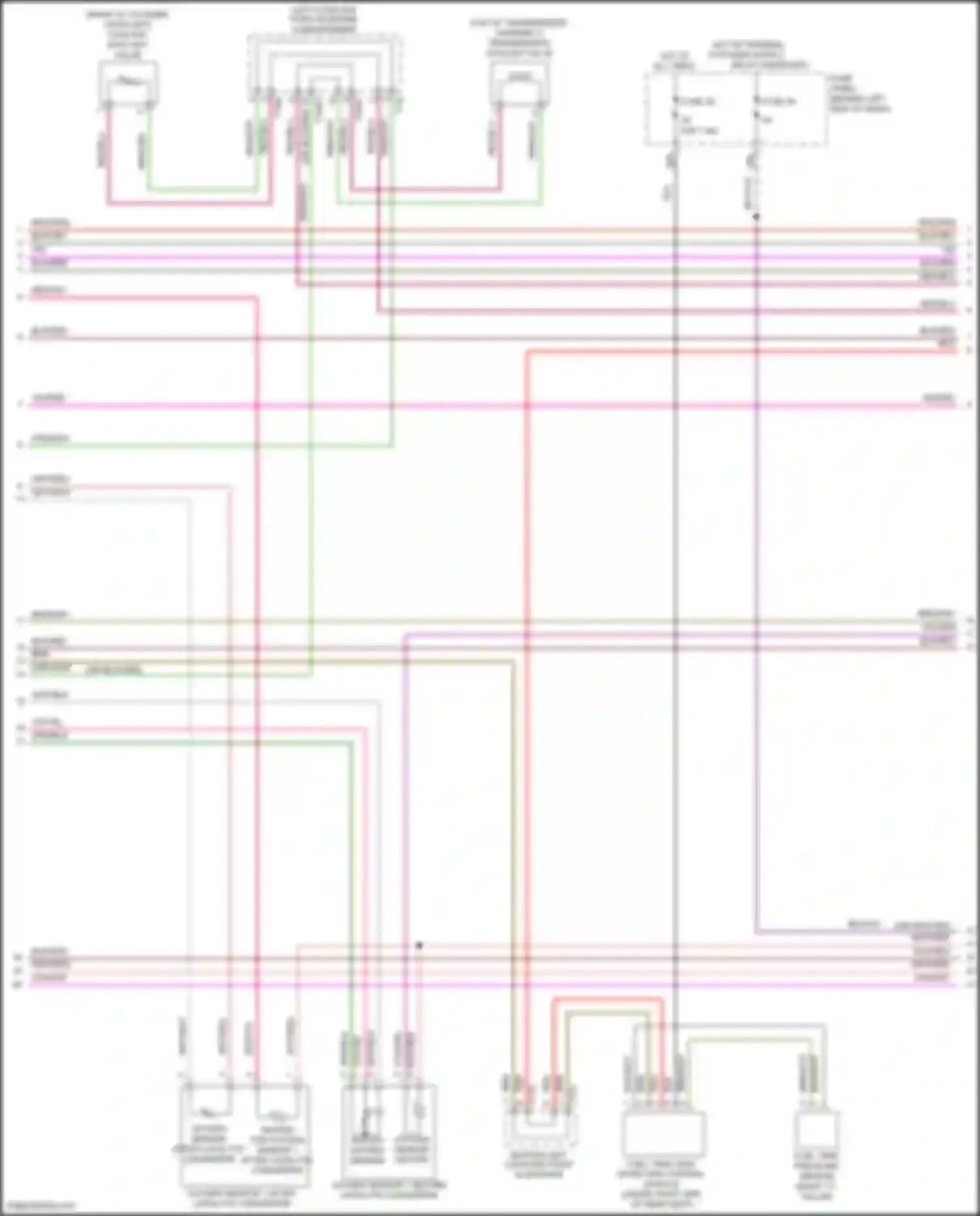 Wiring diagram oxygen sensor after catalytic converter for Volkswagen Golf Mk7 (2012-2017) (1 of 2)