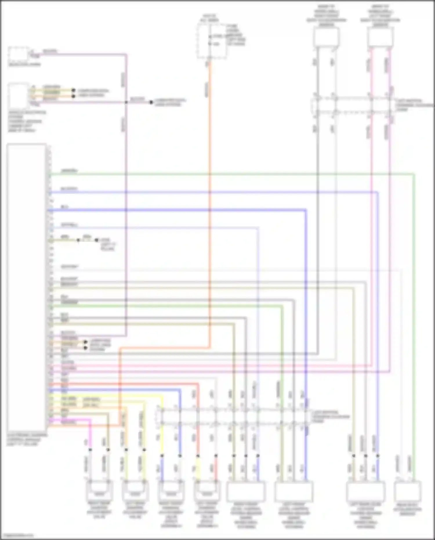 Wiring diagram right front level control system sensor for Volkswagen Golf Mk7 (2012-2017) (1 of 1)