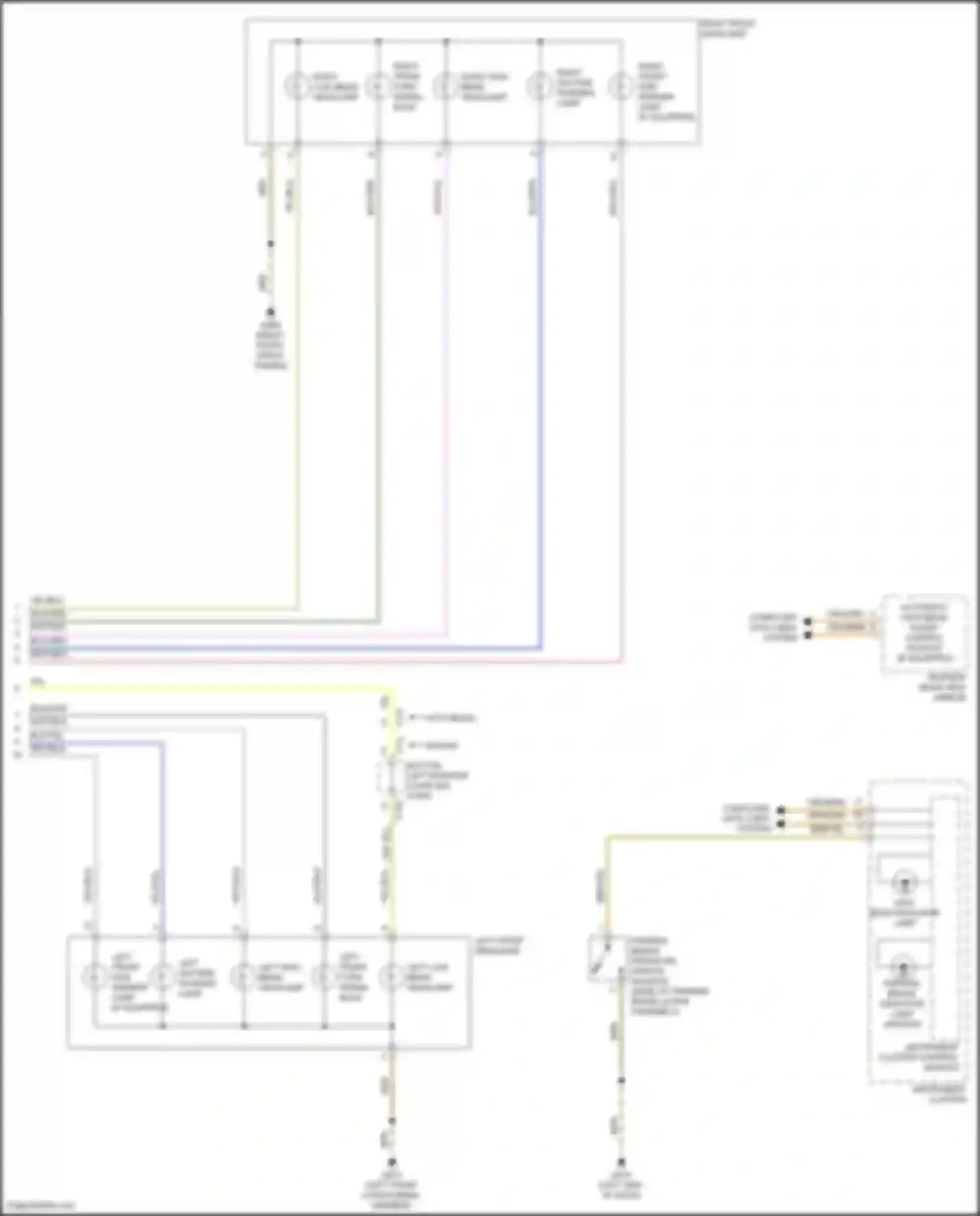 Wiring diagram right front side marker lamp for Volkswagen Golf Mk7 (2012-2017) (4 of 4)