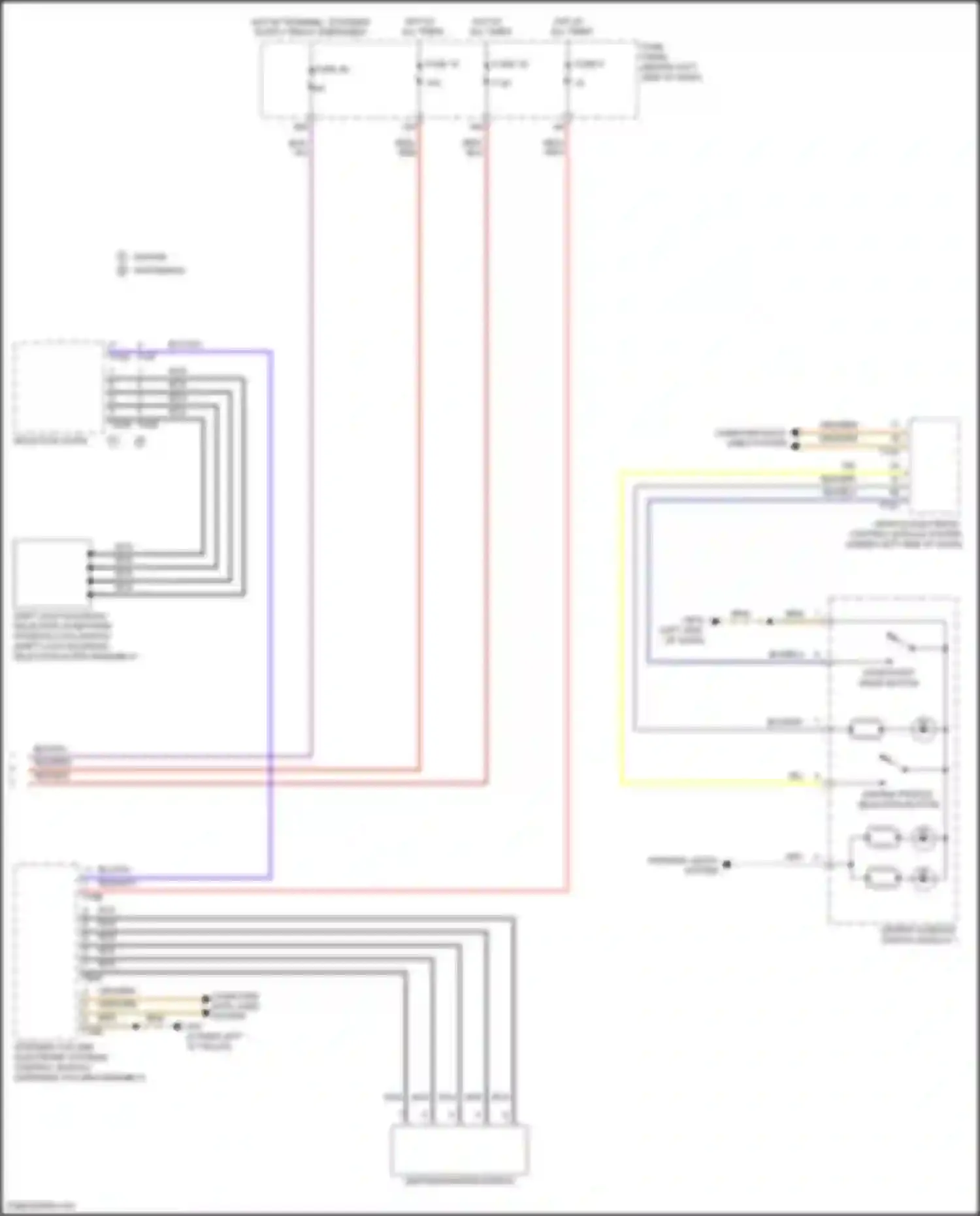Wiring diagram start/stop mode button for Volkswagen Golf Mk7 (2012-2017) (1 of 1)