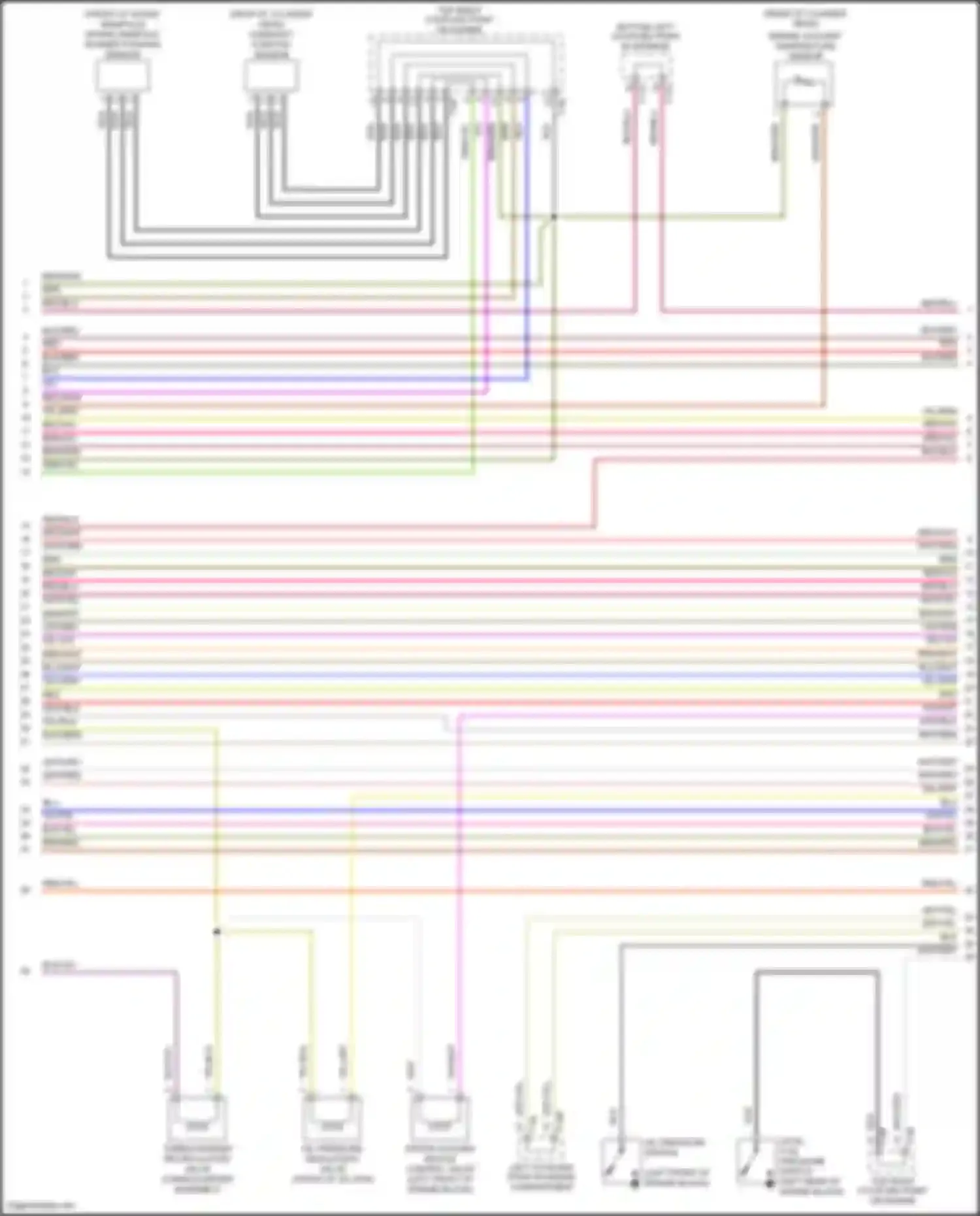 Wiring diagram top right coupling point on engine for Volkswagen Golf Mk7 (2012-2017) (4 of 4)