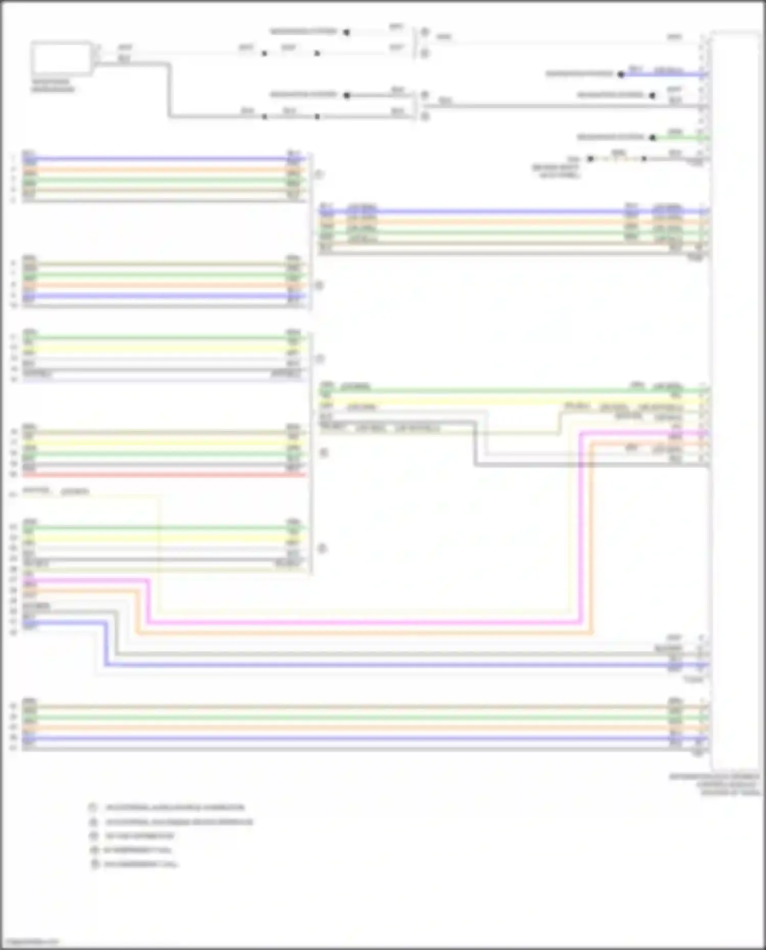 Wiring diagram w/ external multimedia device interface for Volkswagen Golf Mk7 (2012-2017) (4 of 12)
