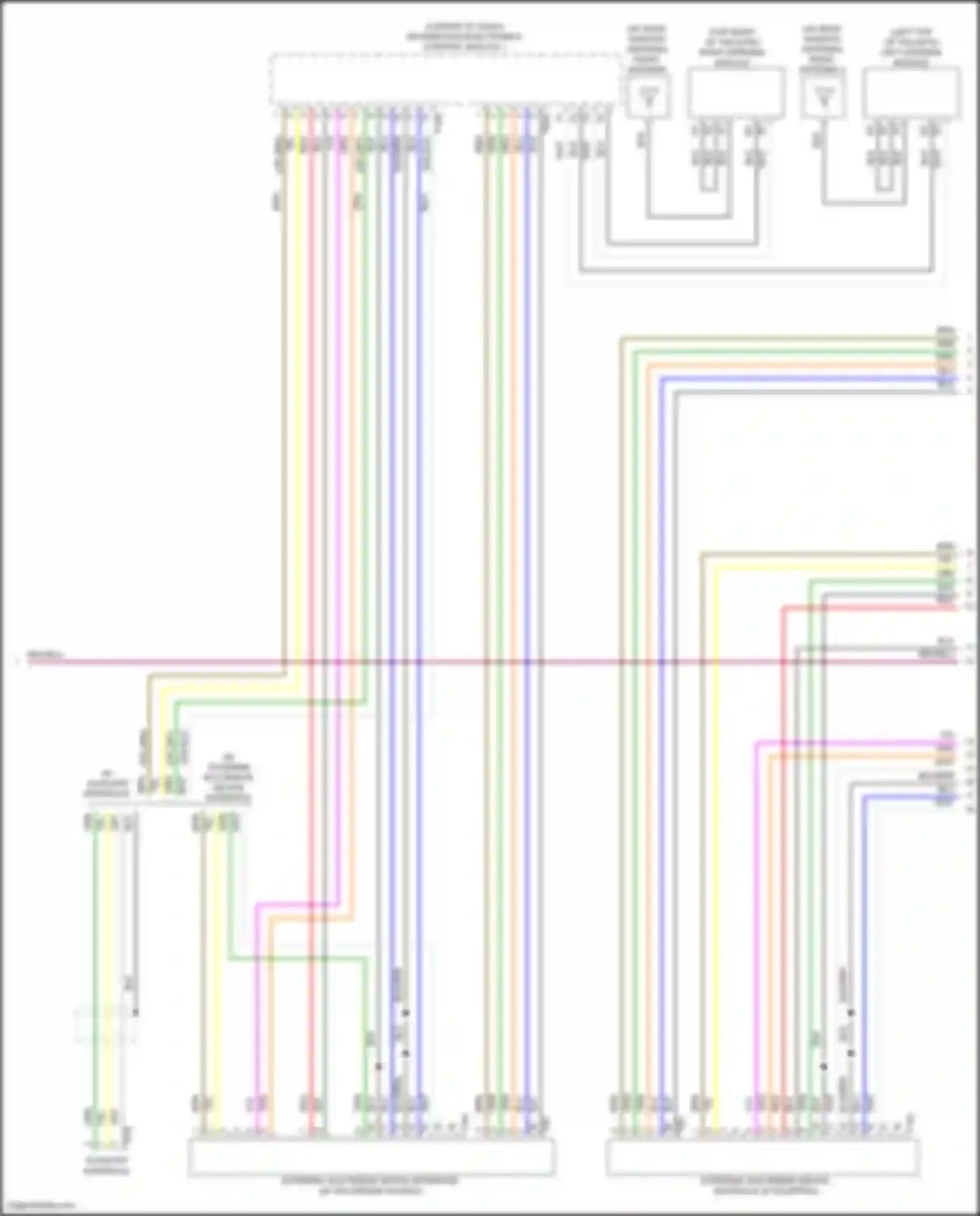 Wiring diagram w/ external multimedia device interface for Volkswagen Golf Mk7 (2012-2017) (2 of 12)