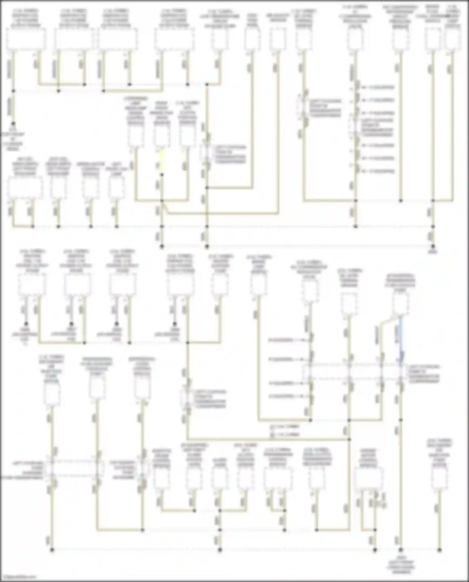 Golf Volkswagen Mk8 (2019-2024): Ground distribution circuit (1 of 5)