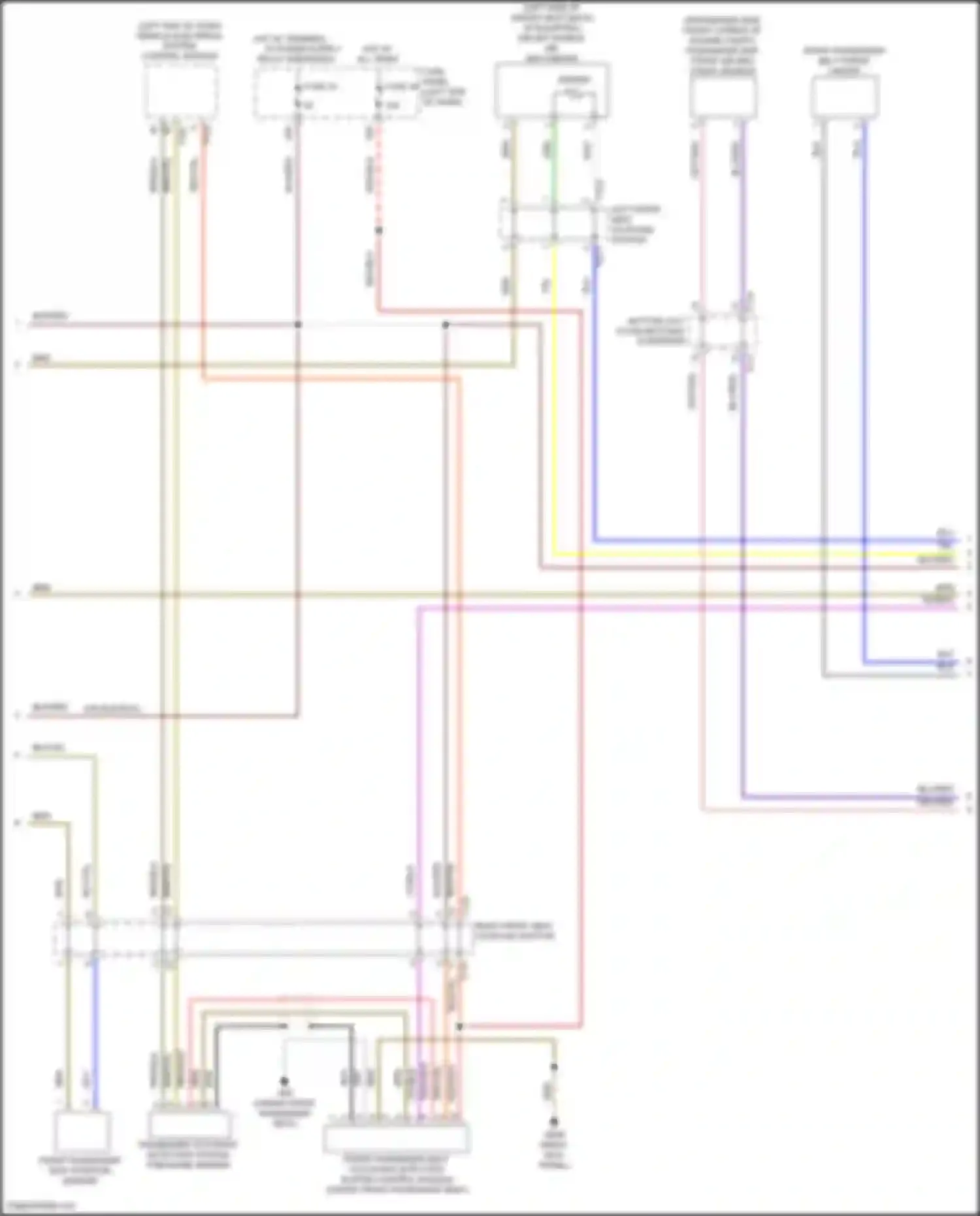 Golf Volkswagen Mk8 (2019-2024): Supplemental restraints circuit (2 of 3)