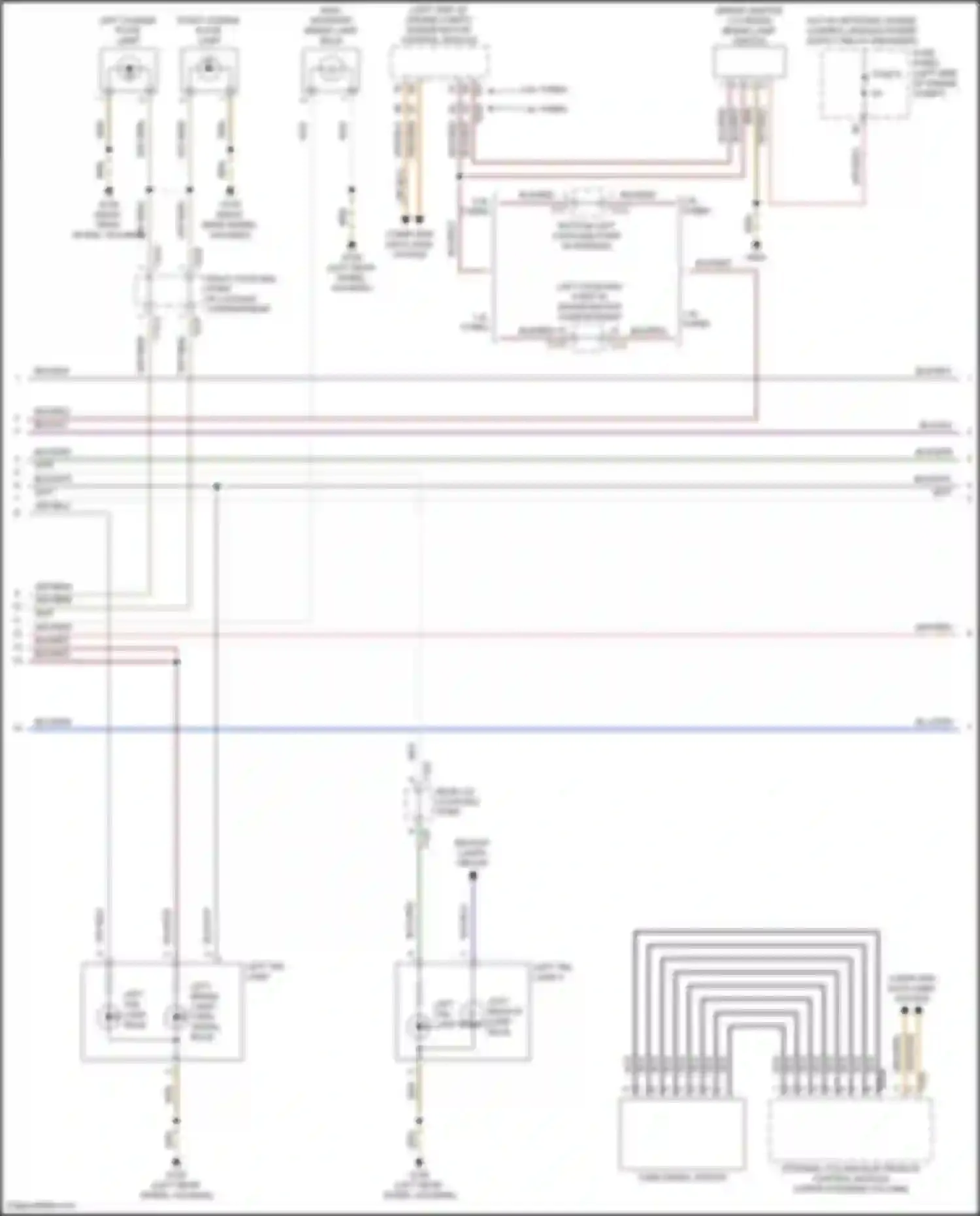 Wiring diagram backup lamps circuit for Volkswagen Golf Mk8 (2019-2024) (1 of 2)