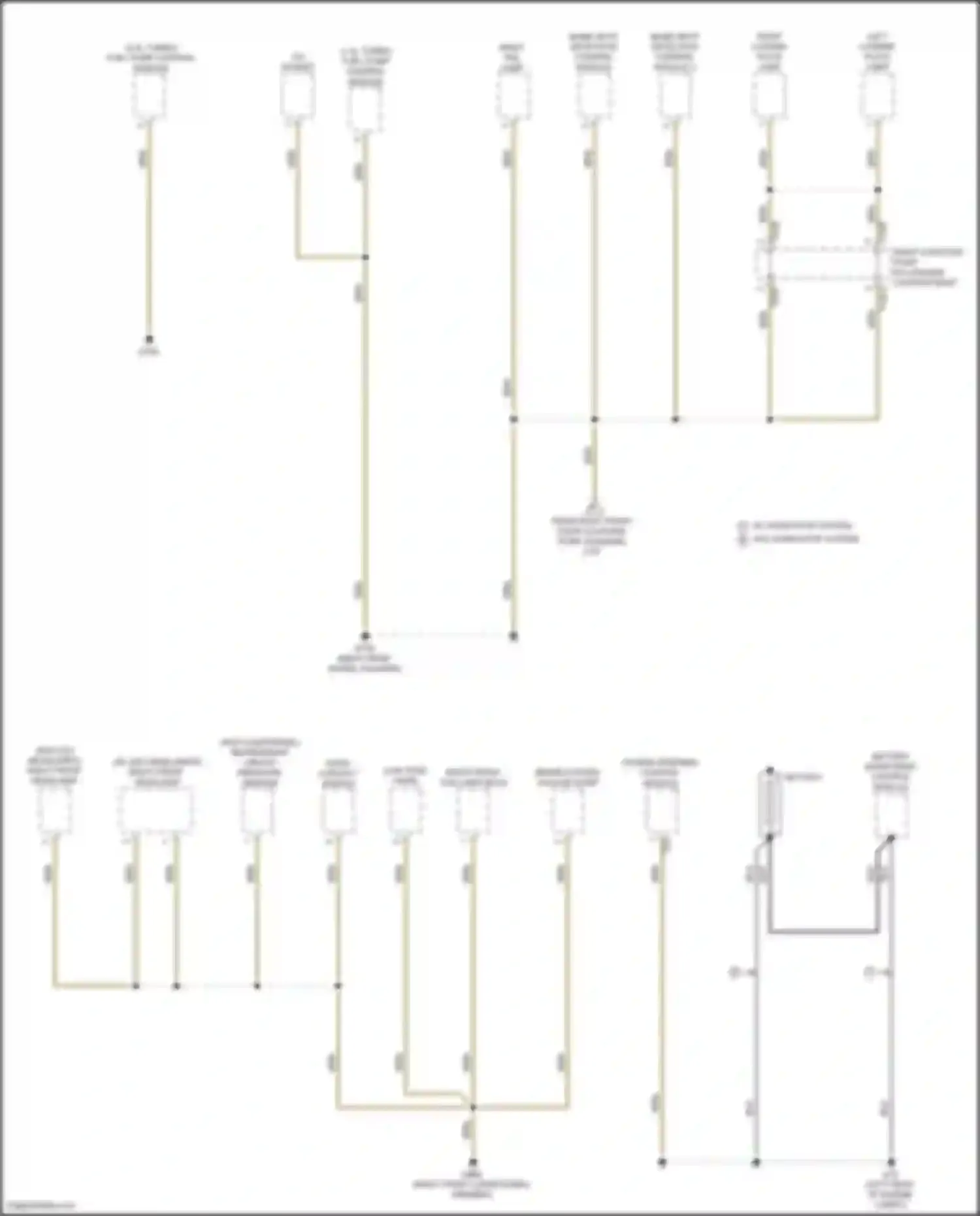 Wiring diagram blind spot detection control module 2 for Volkswagen Golf Mk8 (2019-2024) (2 of 3)