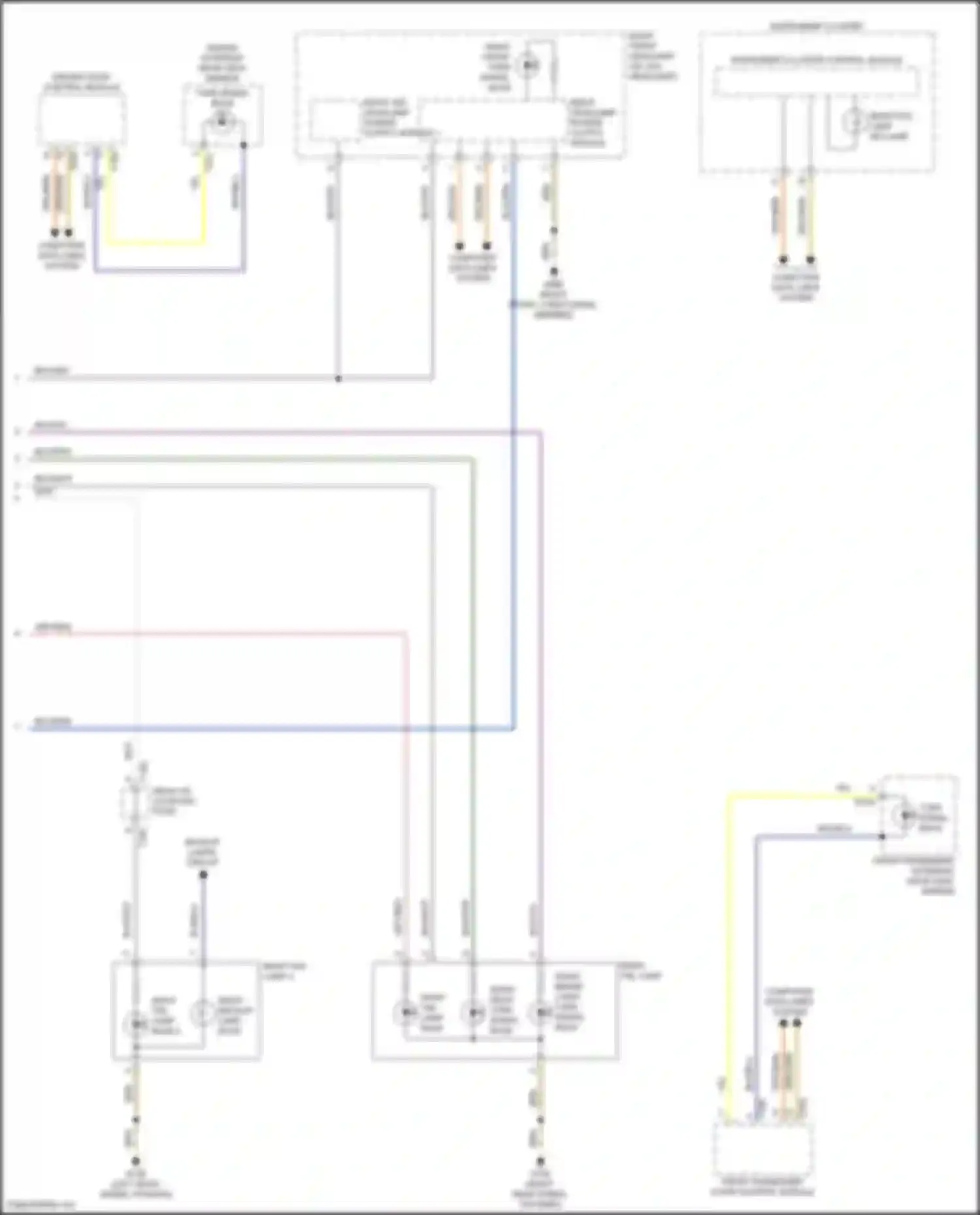 Wiring diagram computer data lines system for Volkswagen Golf Mk8 (2019-2024) (5 of 72)