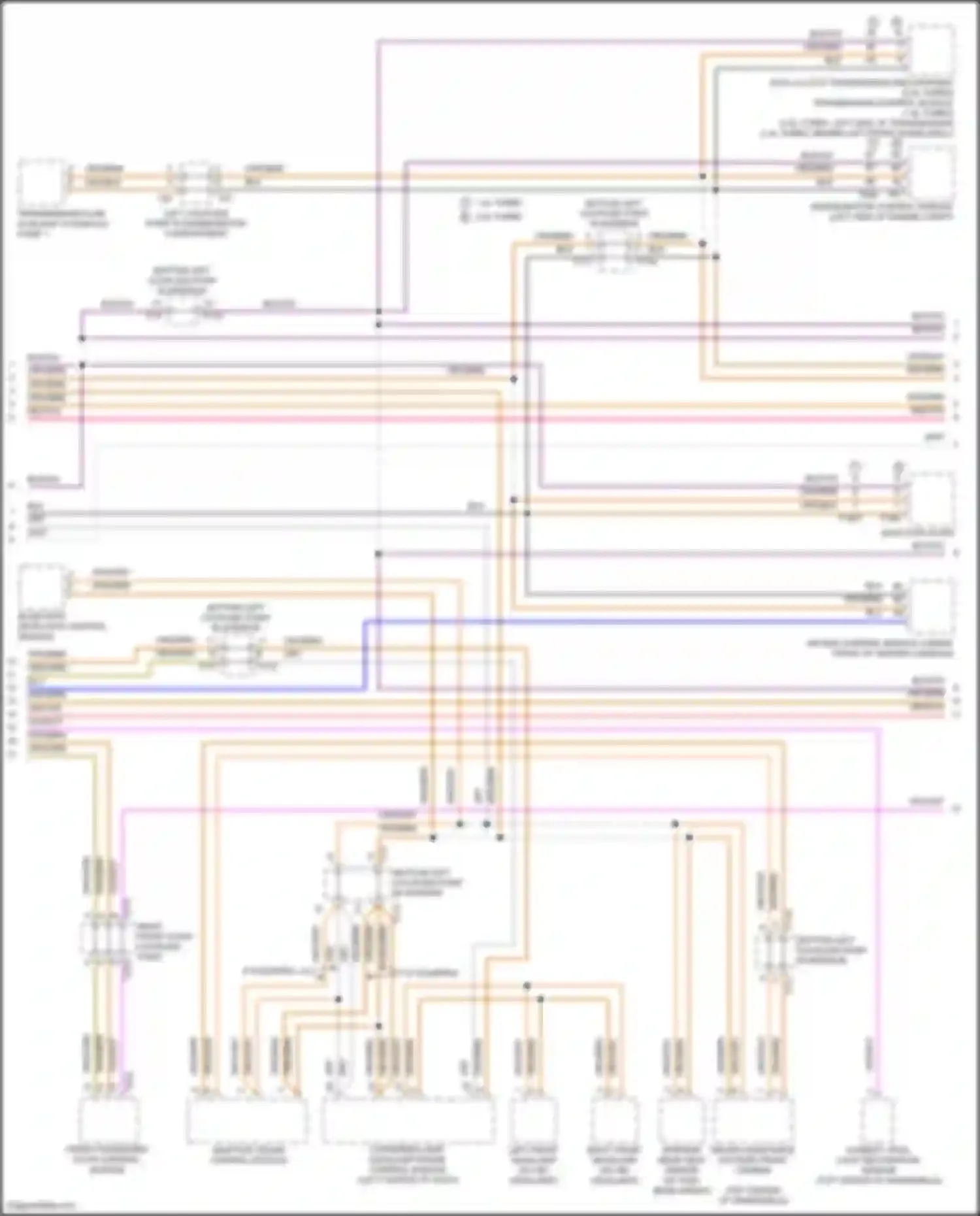 Wiring diagram cornering lamp, headlamp range control module for Volkswagen Golf Mk8 (2019-2024) (1 of 3)