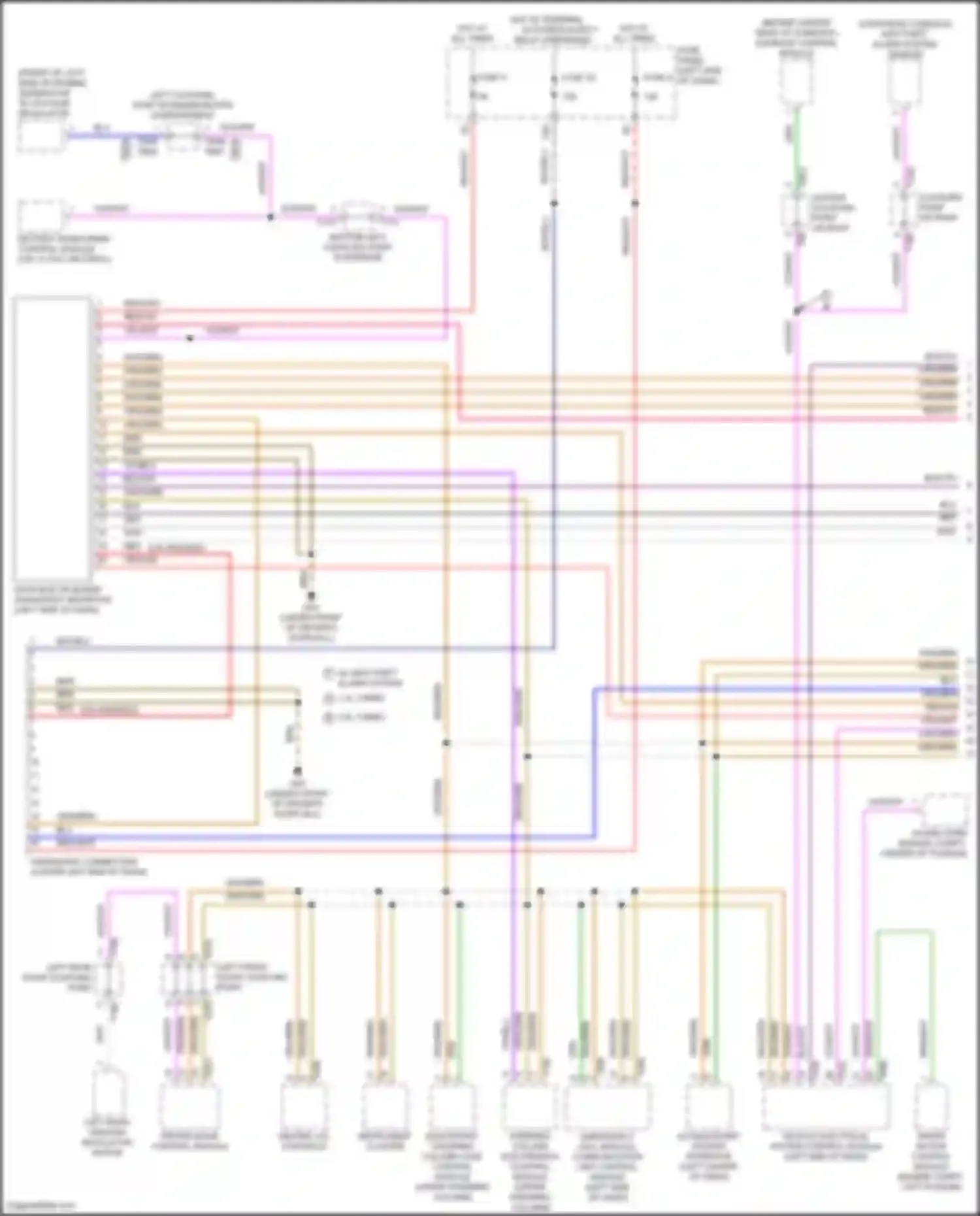 Wiring diagram data bus on board diagnostic interface for Volkswagen Golf Mk8 (2019-2024) (1 of 4)