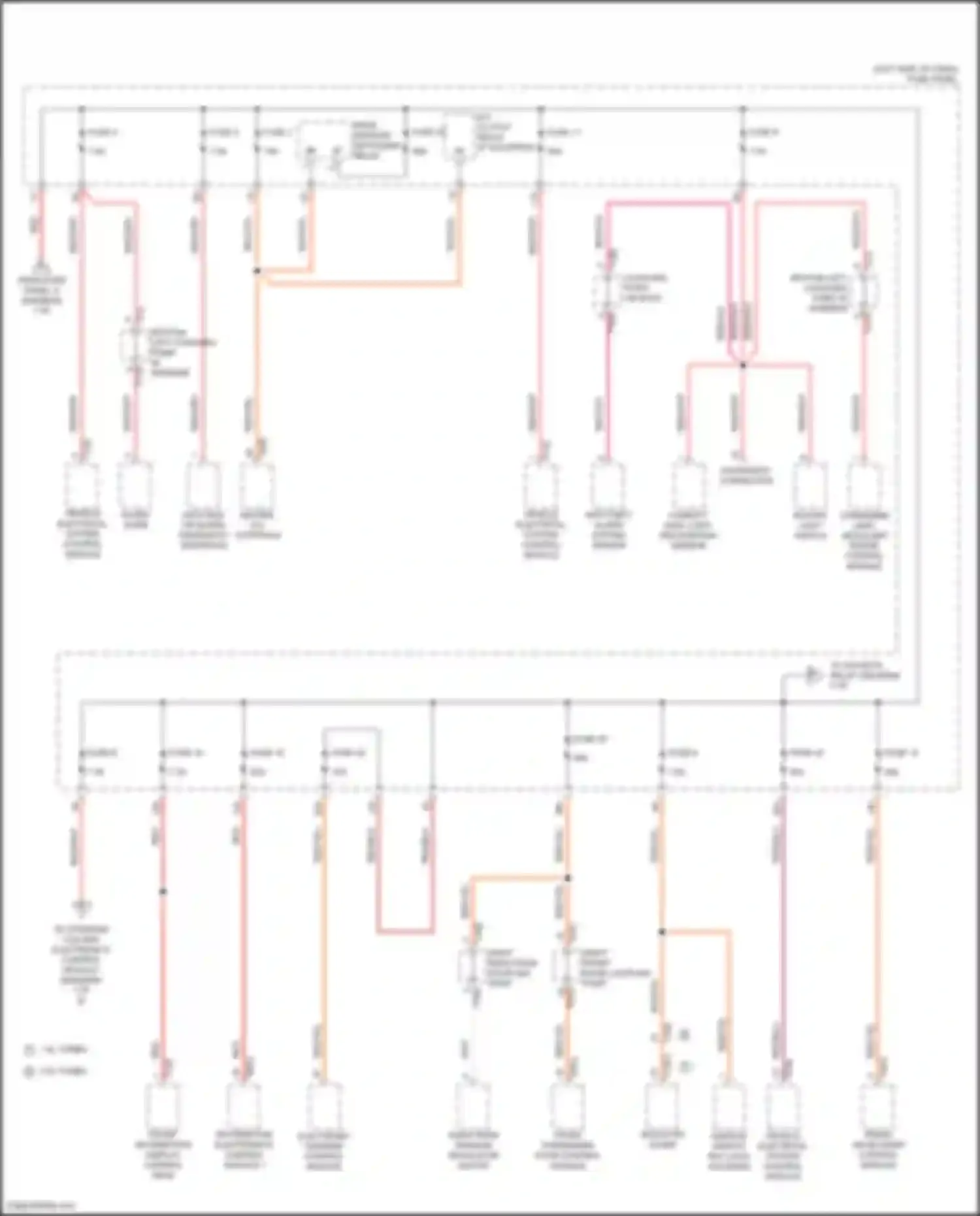 Wiring diagram data bus on board diagnostic interface for Volkswagen Golf Mk8 (2019-2024) (4 of 4)
