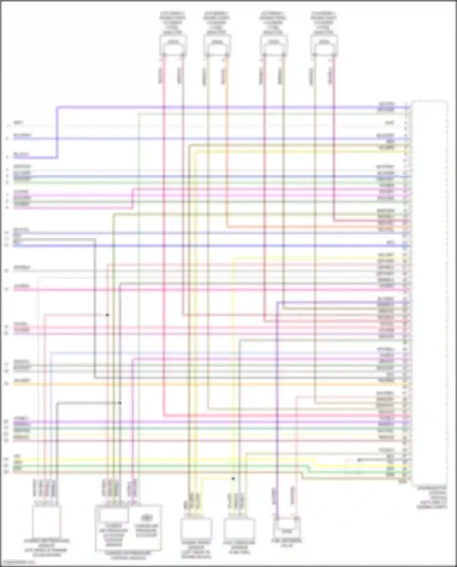 Wiring diagram engine speed sensor for Volkswagen Golf Mk8 (2019-2024) (2 of 2)