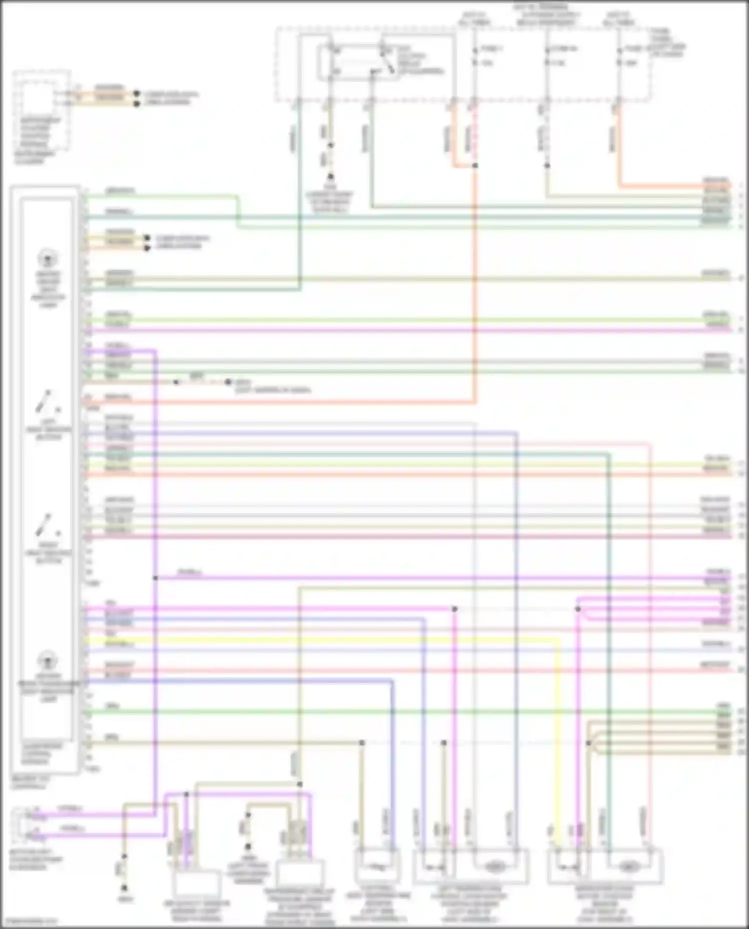 Wiring diagram footwell vent temperature sensor for Volkswagen Golf Mk8 (2019-2024) (1 of 1)