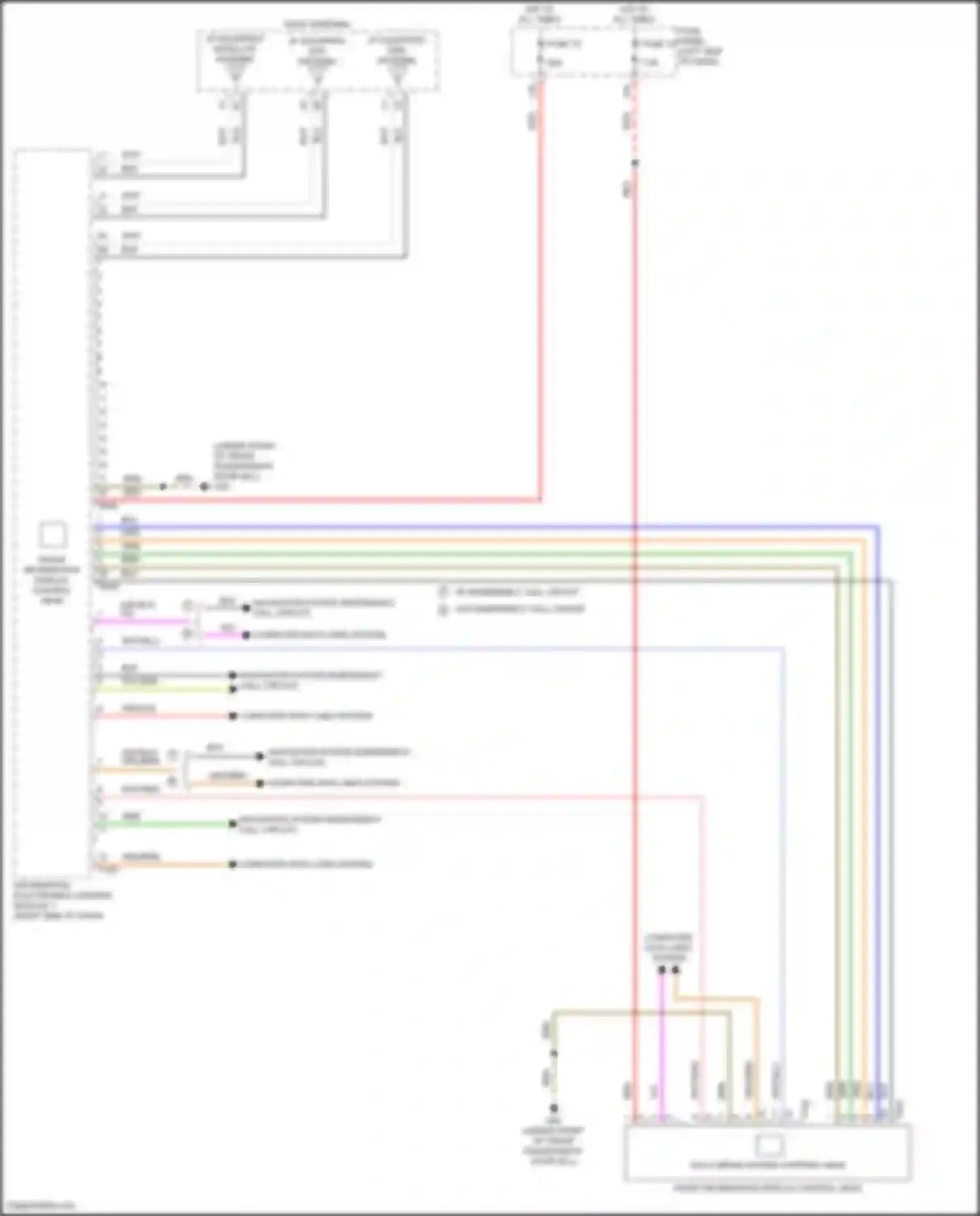 Wiring diagram front information display control head for Volkswagen Golf Mk8 (2019-2024) (3 of 7)