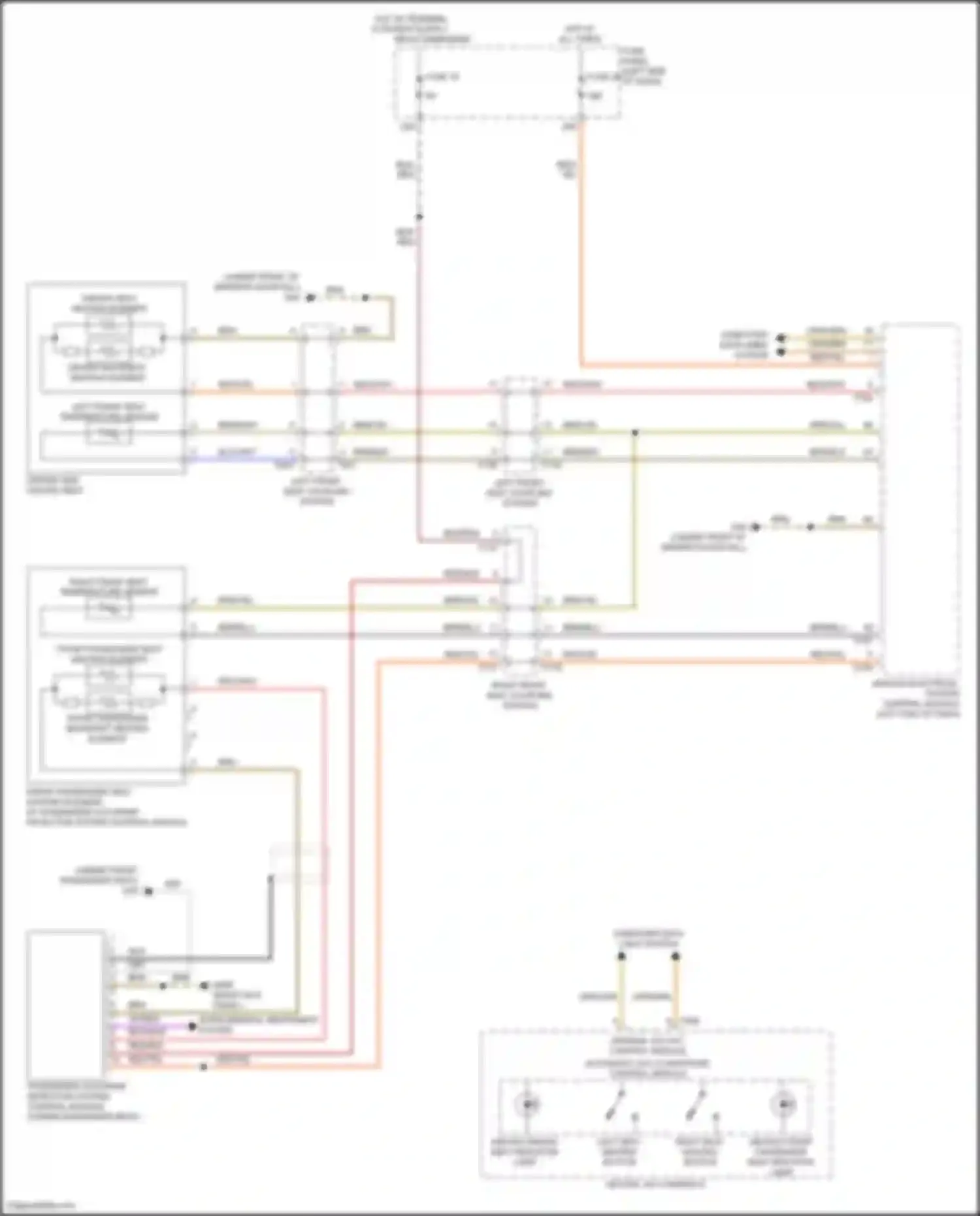 Wiring diagram front passenger backrest heating element for Volkswagen Golf Mk8 (2019-2024) (1 of 1)