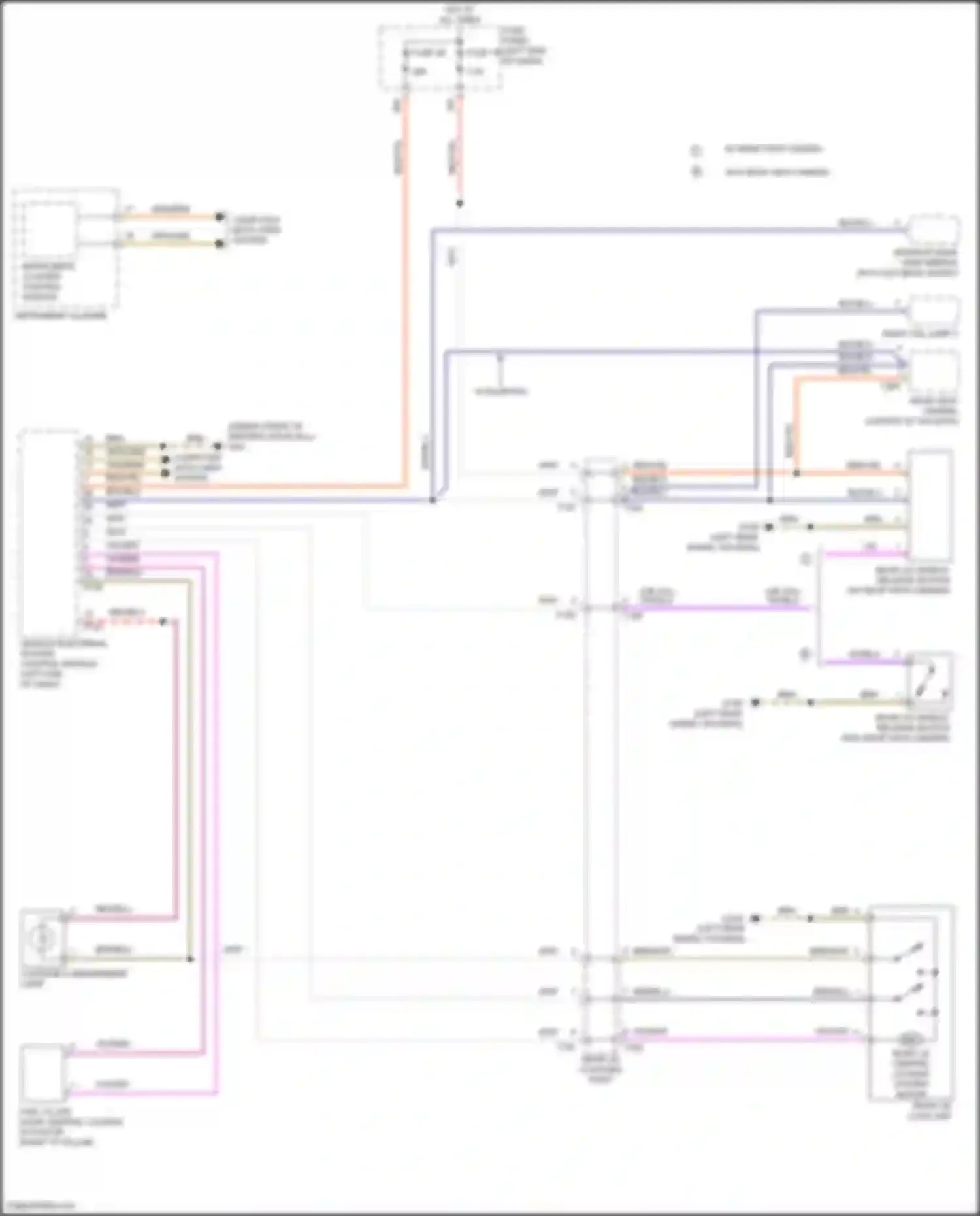 Wiring diagram fuse panel c for Volkswagen Golf Mk8 (2019-2024) (59 of 60)