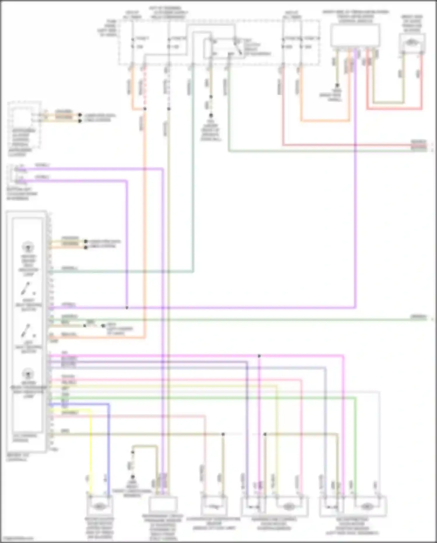 Wiring diagram heated front passenger seat indicator lamp for Volkswagen Golf Mk8 (2019-2024) (3 of 3)