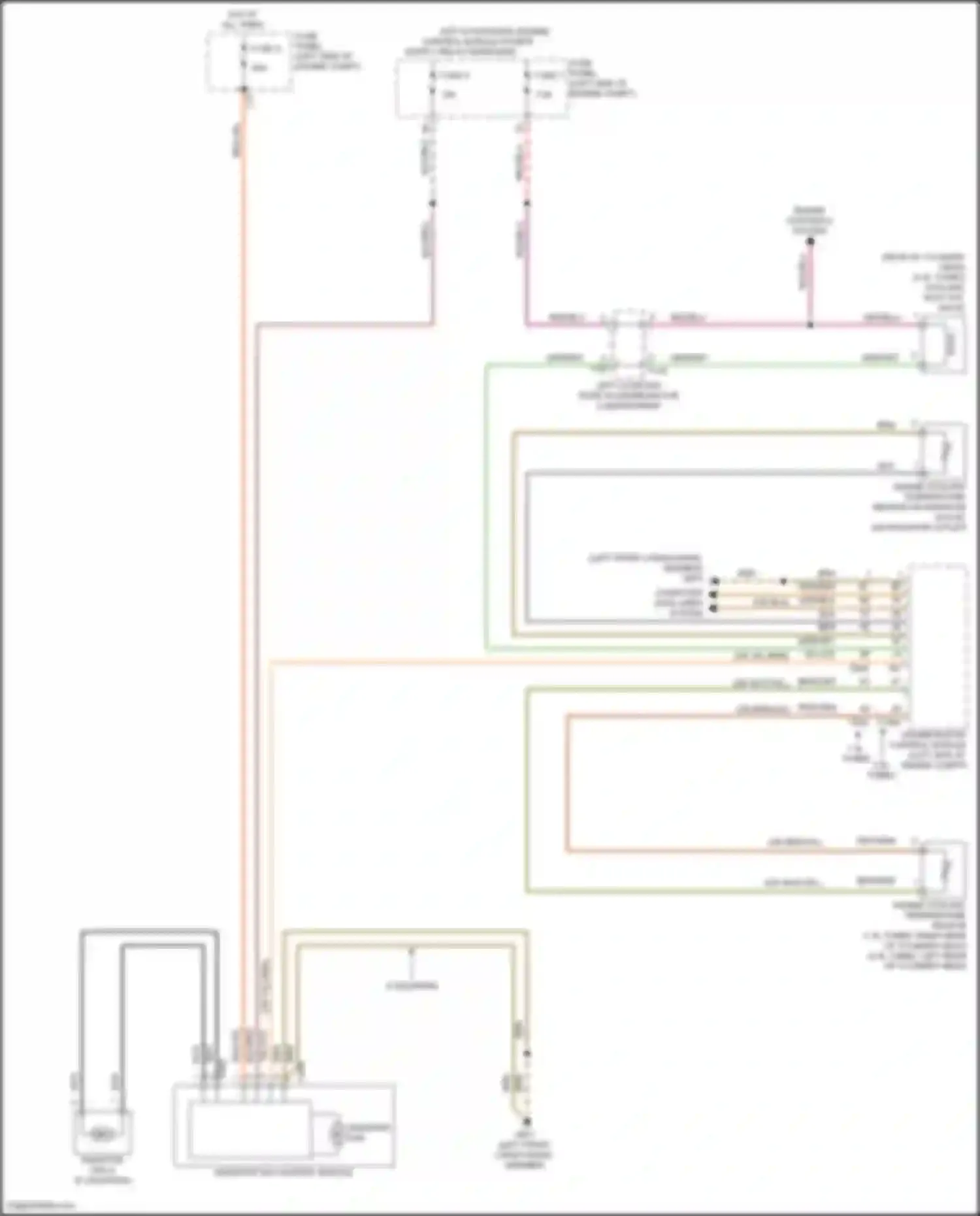 Wiring diagram left coupling point in engine/motor compartment for Volkswagen Golf Mk8 (2019-2024) (2 of 18)