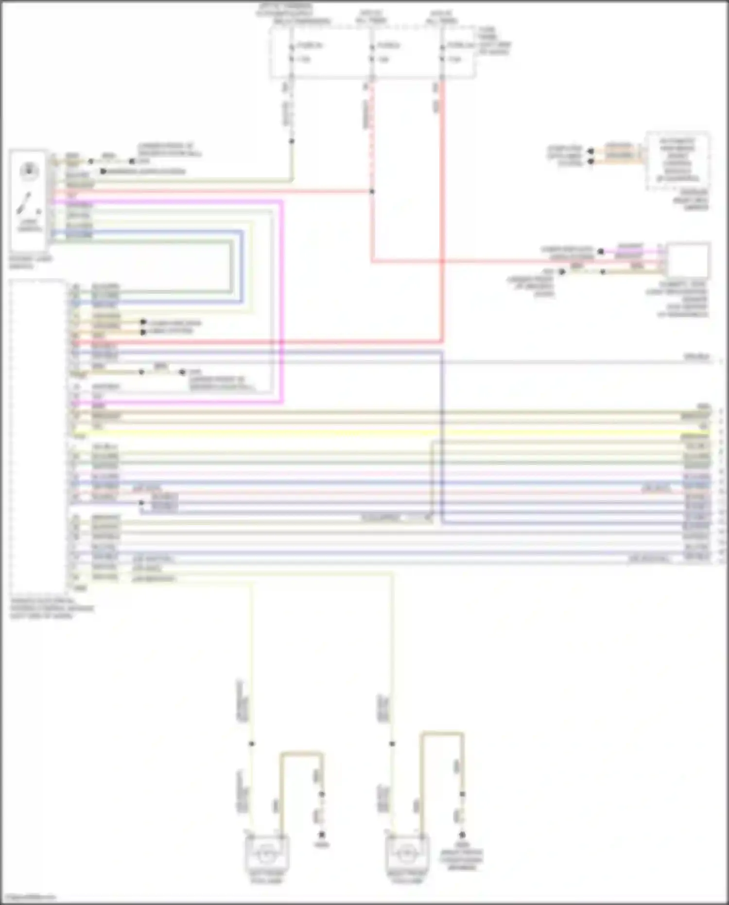 Wiring diagram left front fog lamp for Volkswagen Golf Mk8 (2019-2024) (3 of 3)