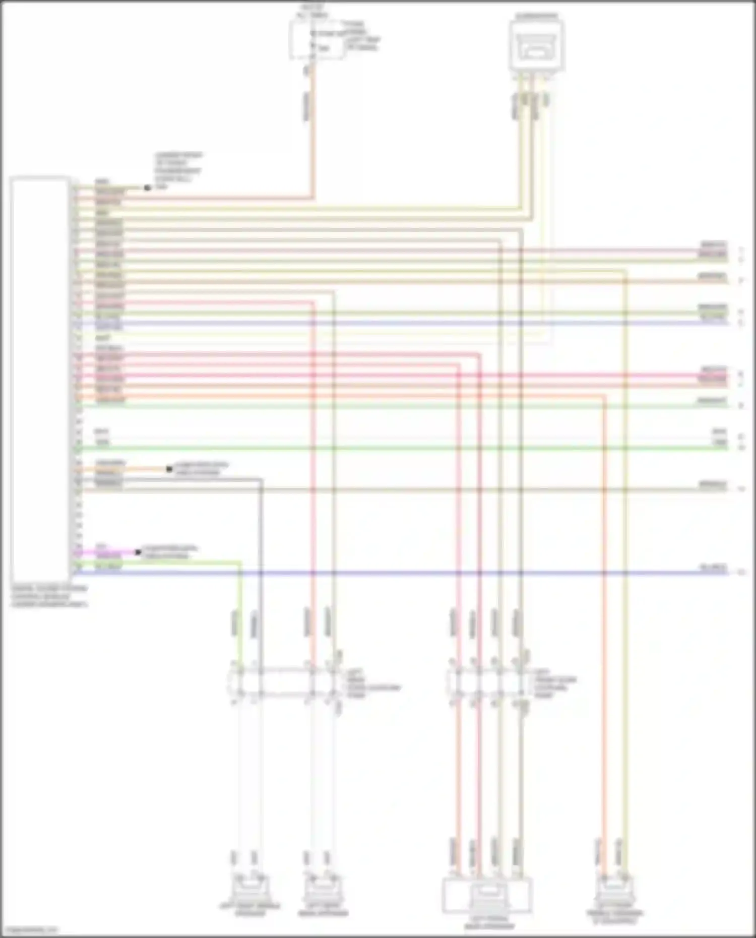 Wiring diagram left front treble speaker for Volkswagen Golf Mk8 (2019-2024) (1 of 4)