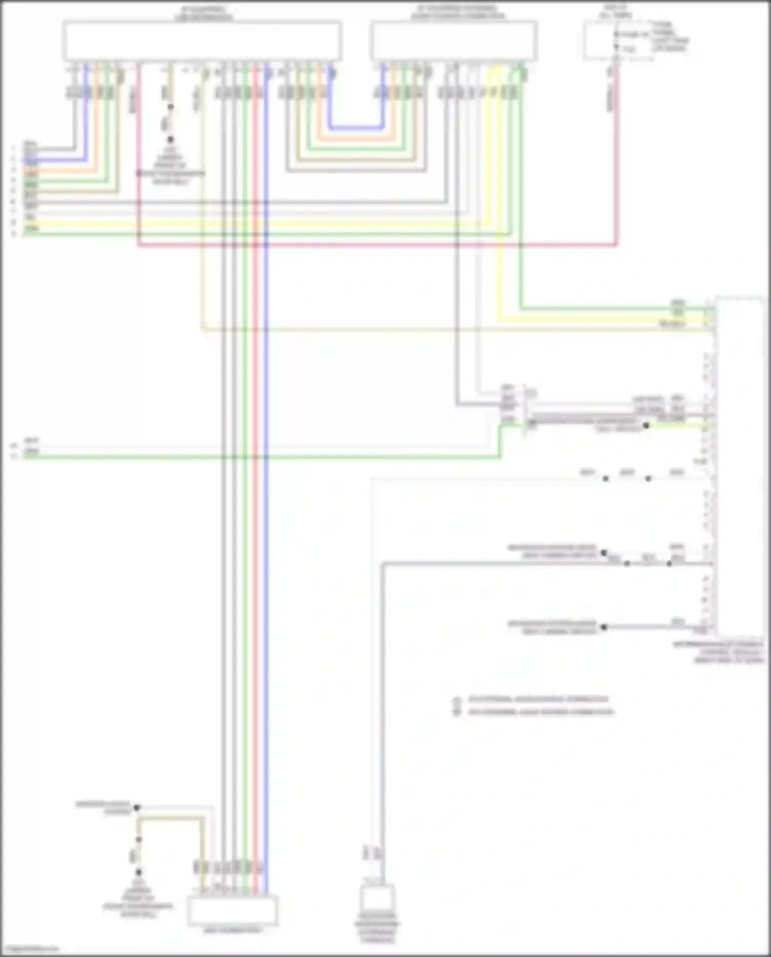 Wiring diagram overhead console for Volkswagen Golf Mk8 (2019-2024) (4 of 8)
