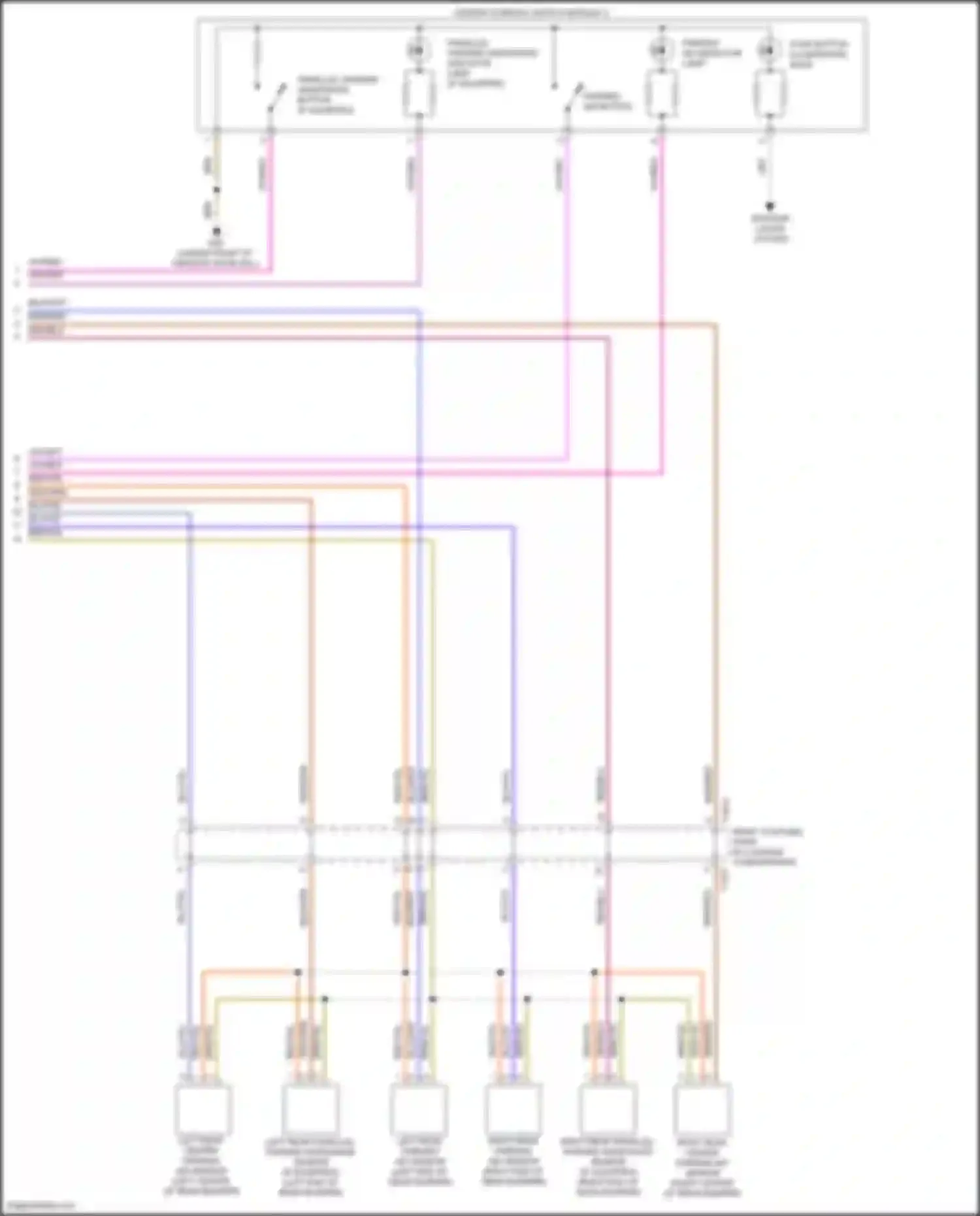 Wiring diagram parallel parking assistance indicator lamp for Volkswagen Golf Mk8 (2019-2024) (1 of 1)
