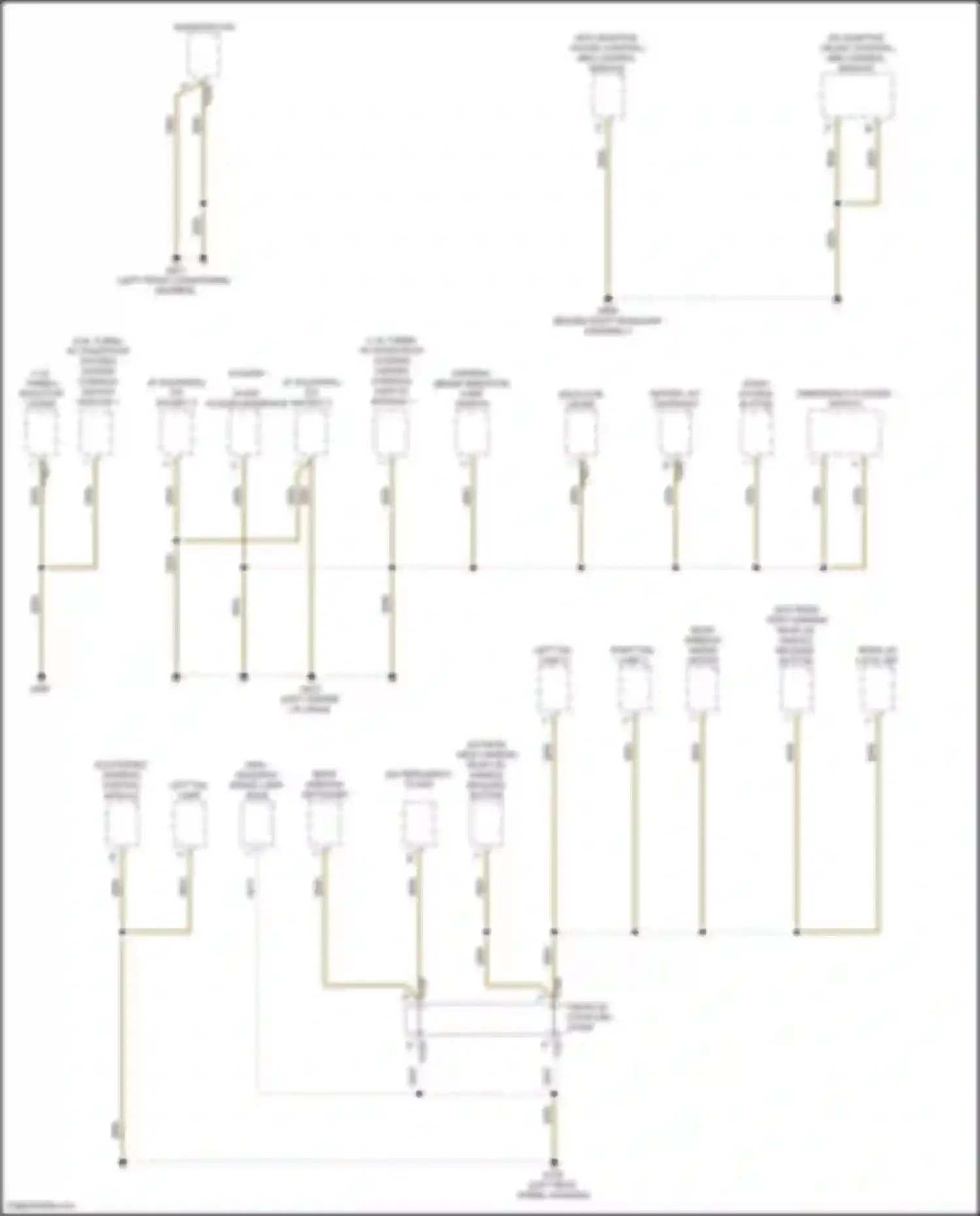 Wiring diagram parking brake indicator lamp switch for Volkswagen Golf Mk8 (2019-2024) (1 of 4)