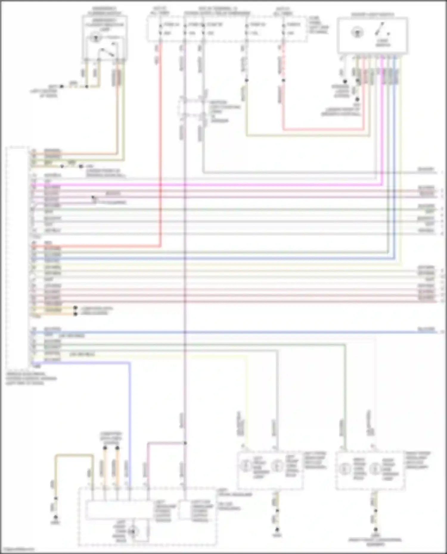 Wiring diagram right front turn signal bulb for Volkswagen Golf Mk8 (2019-2024) (1 of 4)