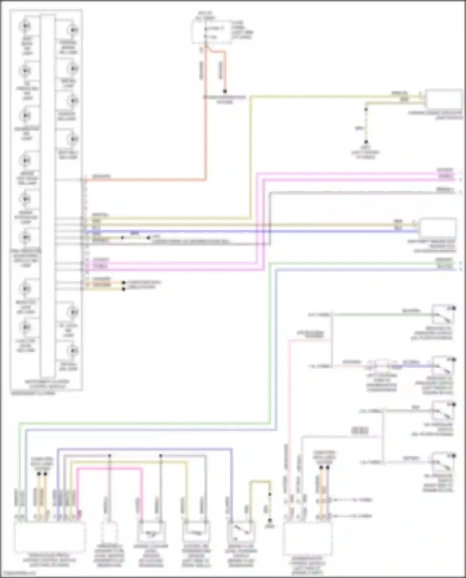 Wiring diagram tire pressure monitoring display ind lamp for Volkswagen Golf Mk8 (2019-2024) (1 of 2)