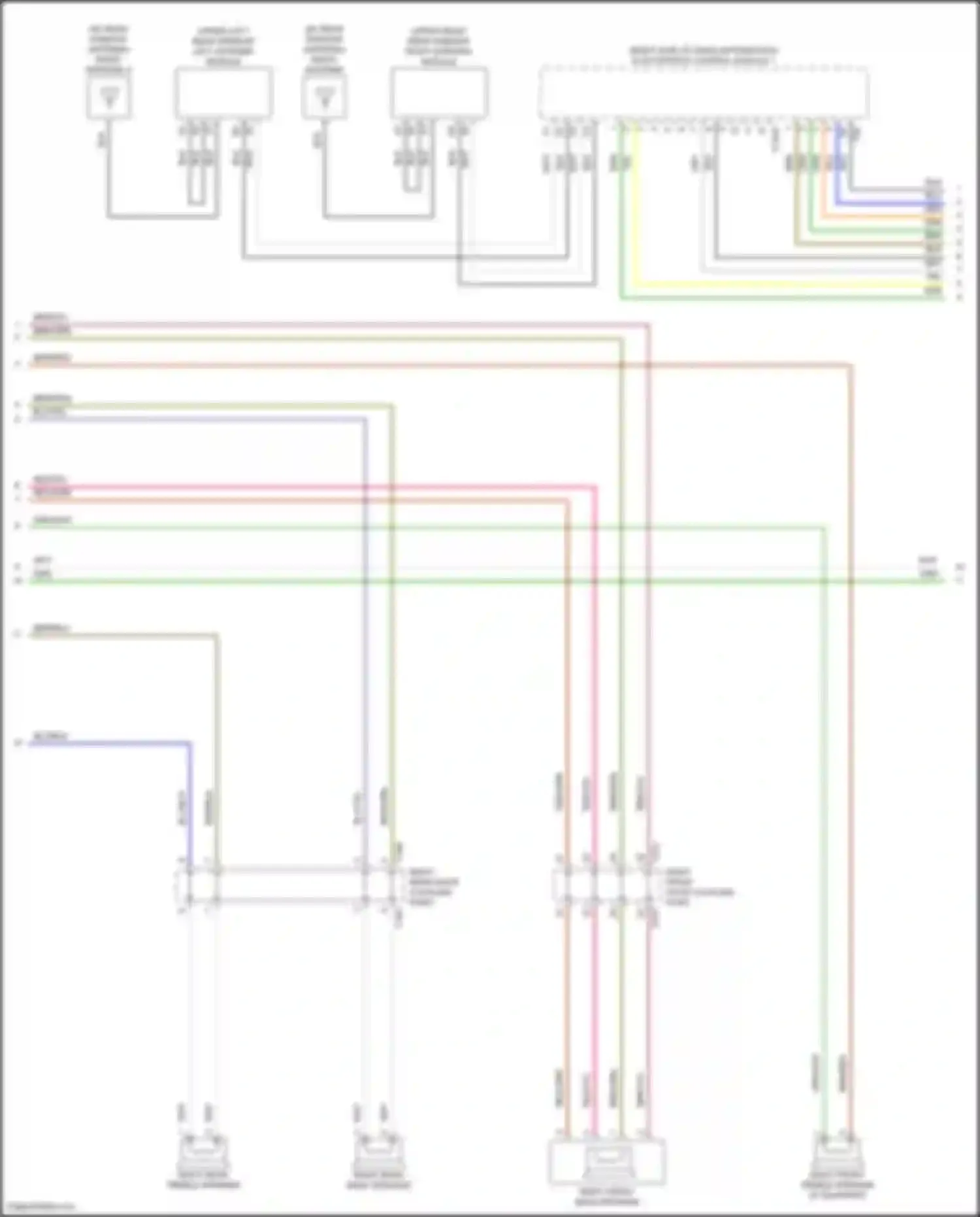 Wiring diagram upper right rear window right antenna module for Volkswagen Golf Mk8 (2019-2024) (1 of 4)
