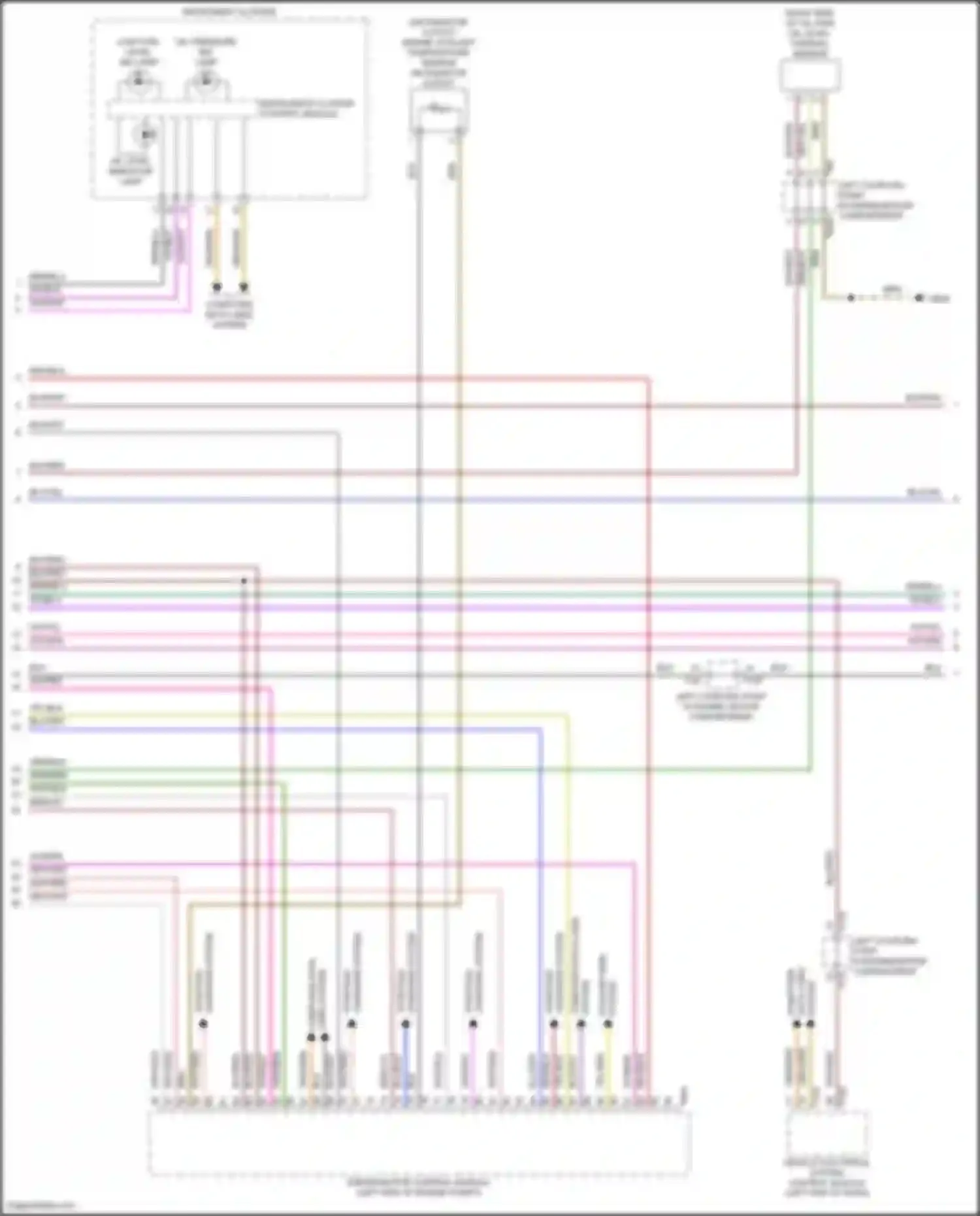 Wiring diagram vehicle electrical system control module for Volkswagen Golf Mk8 (2019-2024) (36 of 36)
