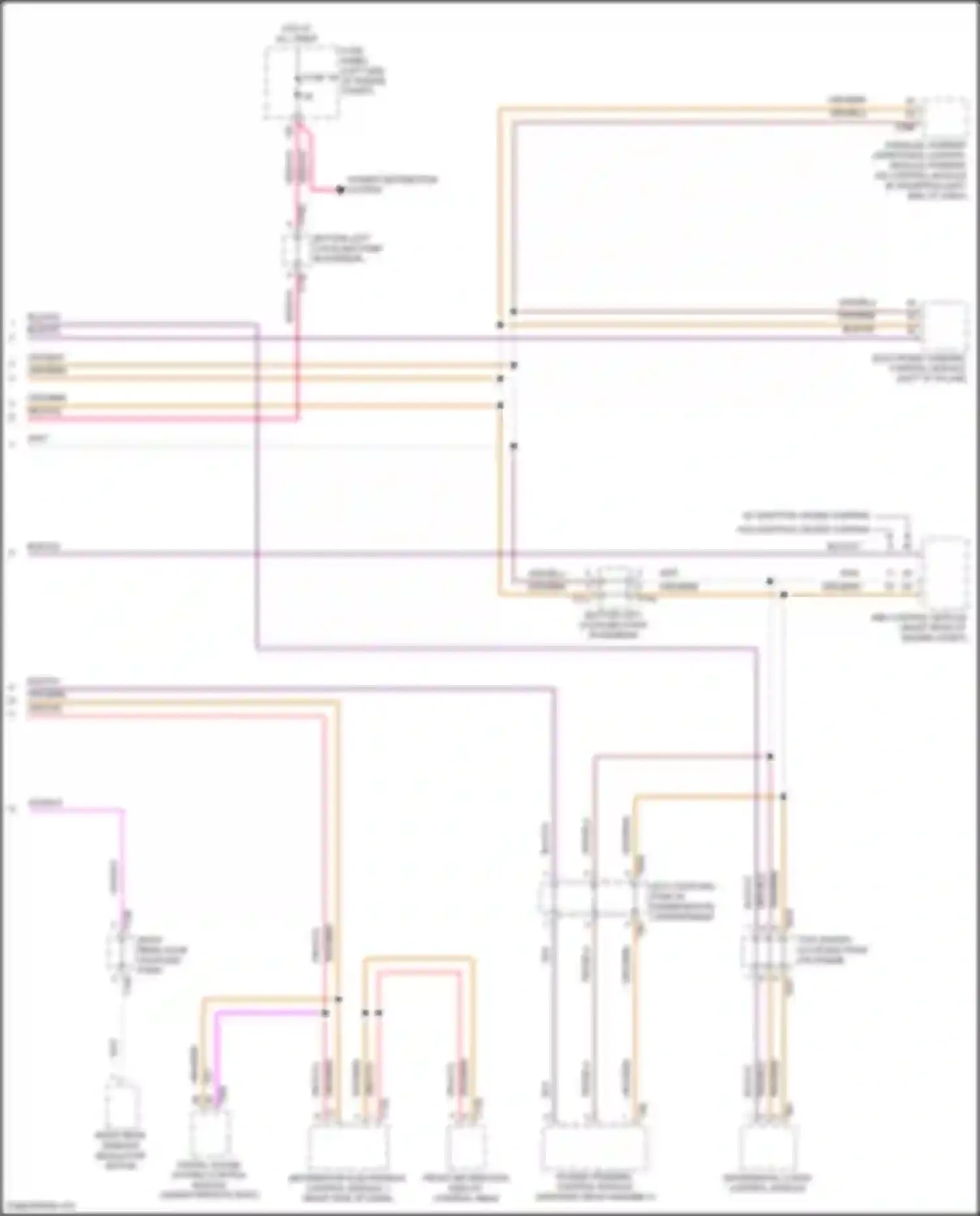 Wiring diagram w/ adaptive cruise control w/o adaptive cruise control for Volkswagen Golf Mk8 (2019-2024) (1 of 1)
