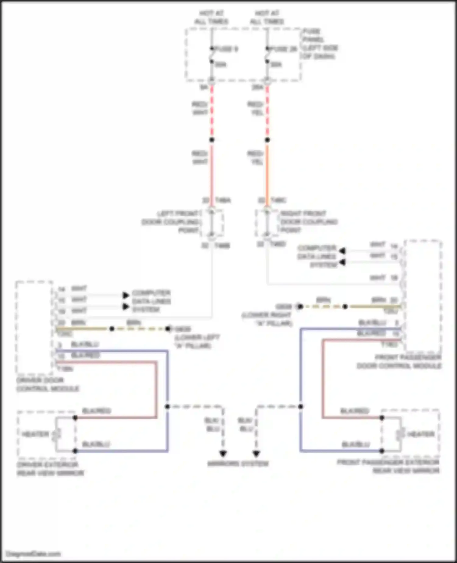 ID.4 X Volkswagen I (2020-2024): Heated mirrors circuit