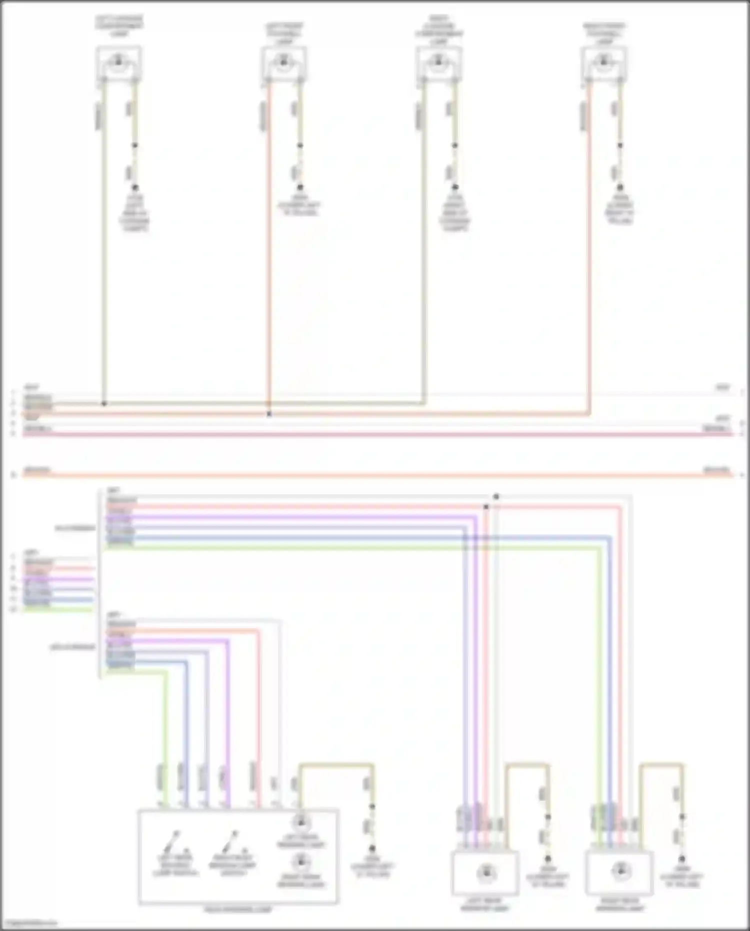 ID.4 X Volkswagen I (2020-2024): Courtesy lamps circuit (2 of 3)