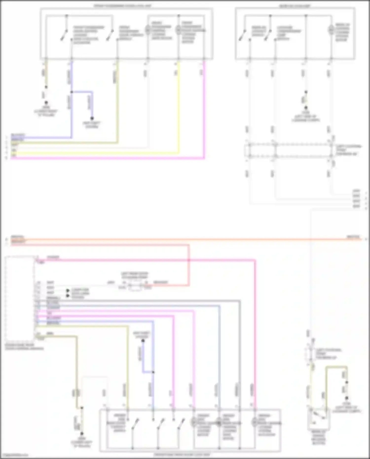 ID.4 X Volkswagen I (2020-2024): Power door locks circuit (2 of 3)