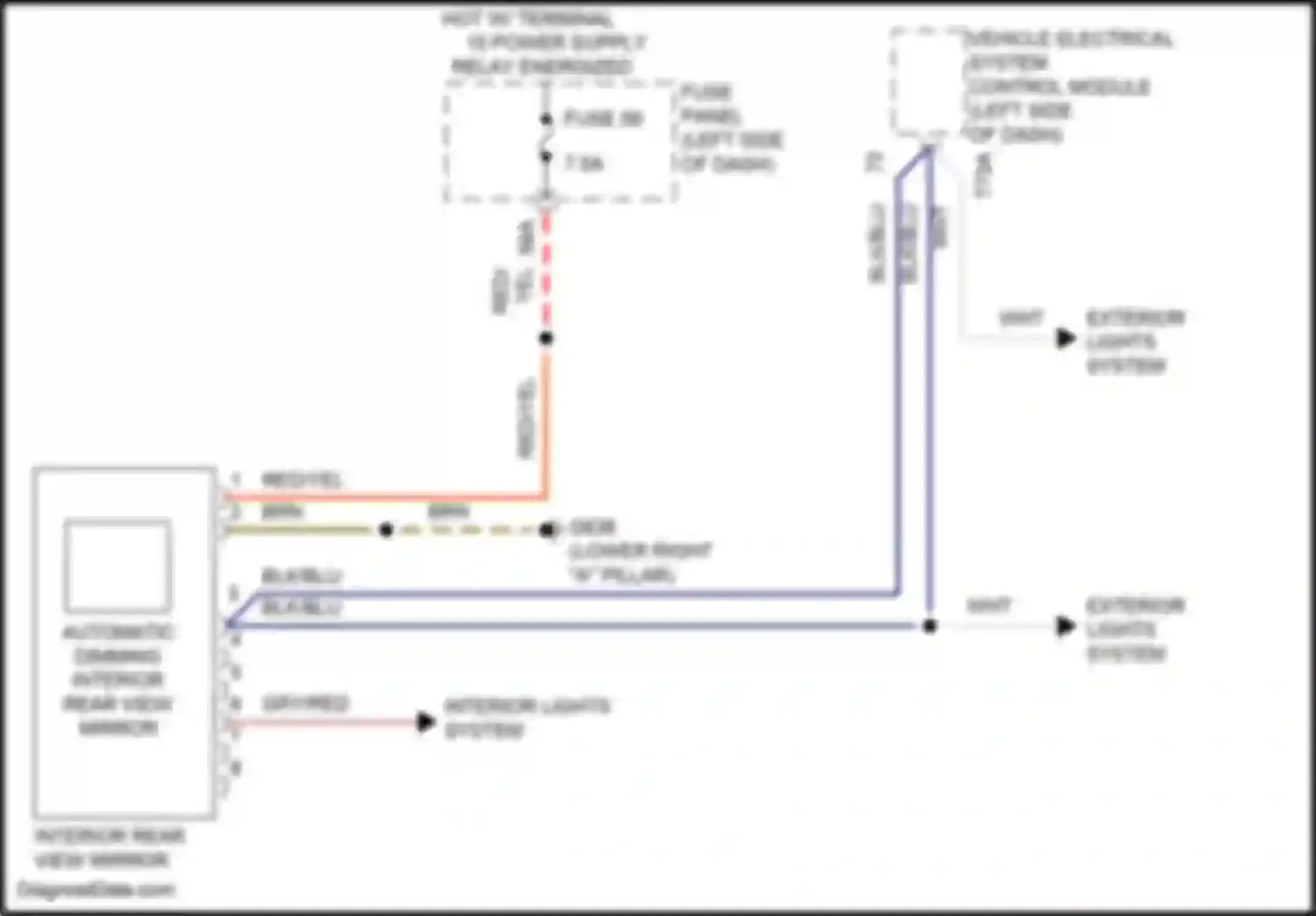 ID.4 X Volkswagen I (2020-2024): Automatic day/night mirror circuit