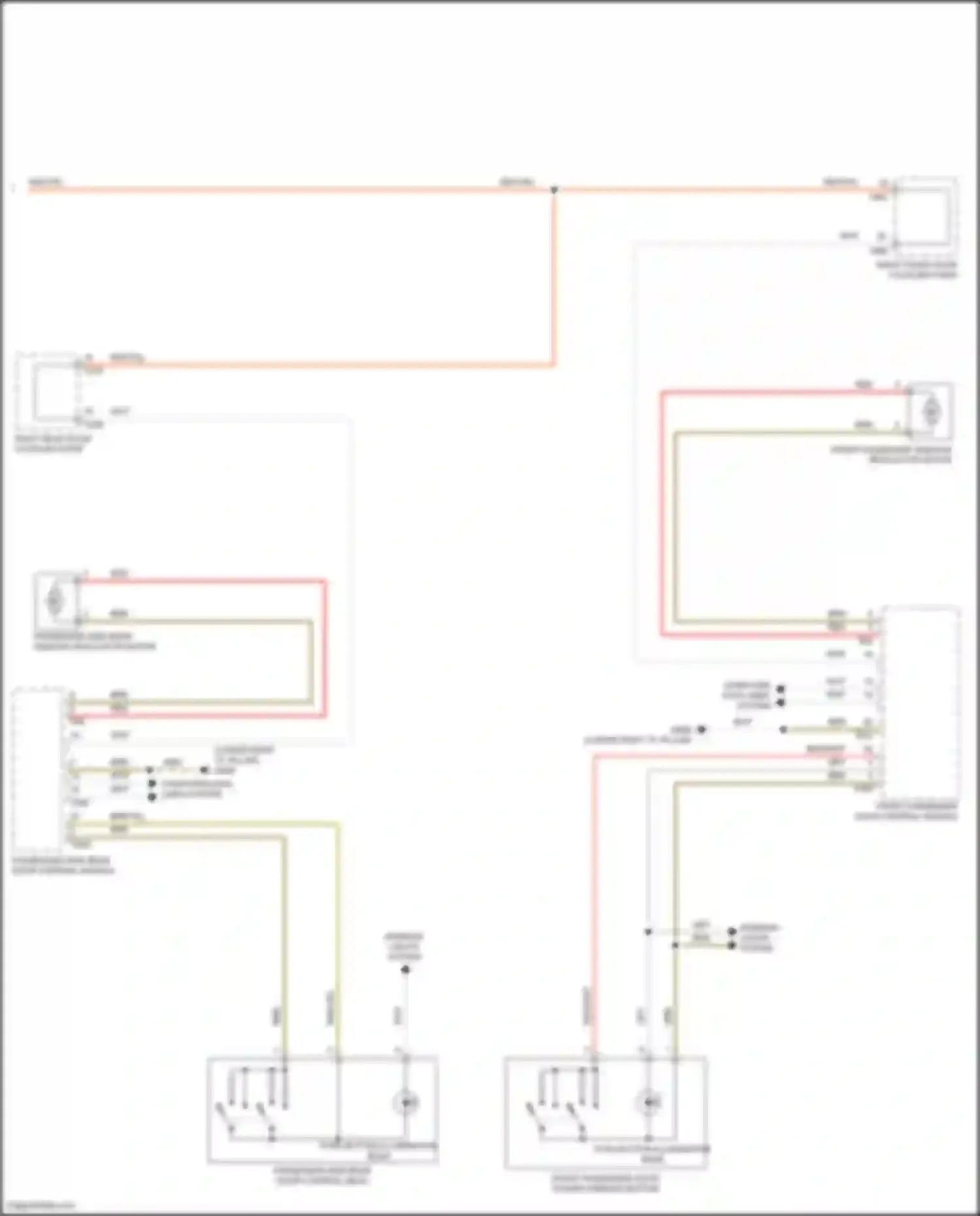 ID.4 X Volkswagen I (2020-2024): Power windows circuit (2 of 2)
