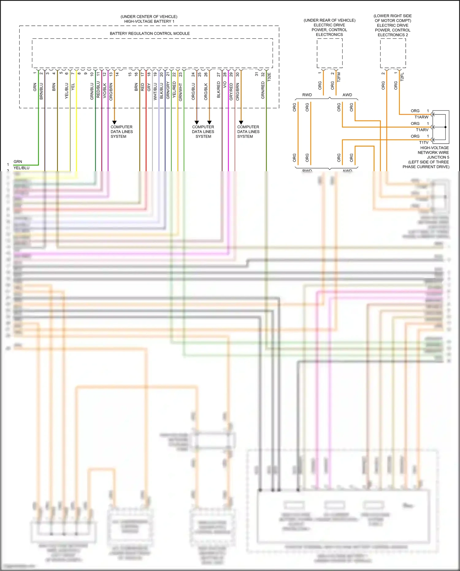 Wiring diagram a/c compressor control module for Volkswagen ID.4 X I (2020-2024) (3 of 3)