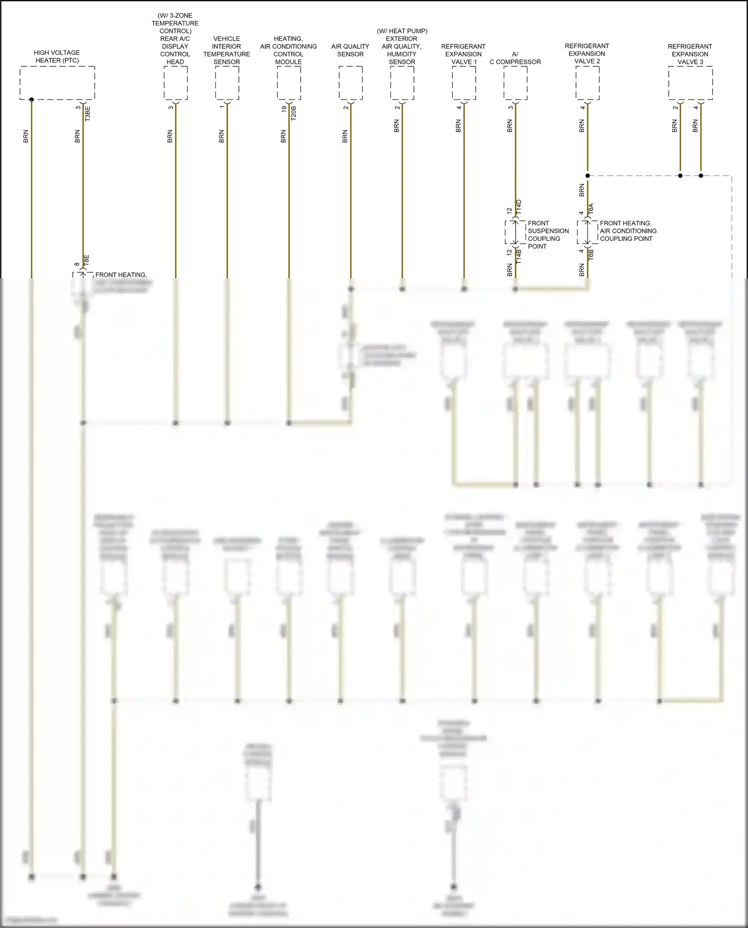 Wiring diagram a/c compressor for Volkswagen ID.4 X I (2020-2024) (2 of 3)