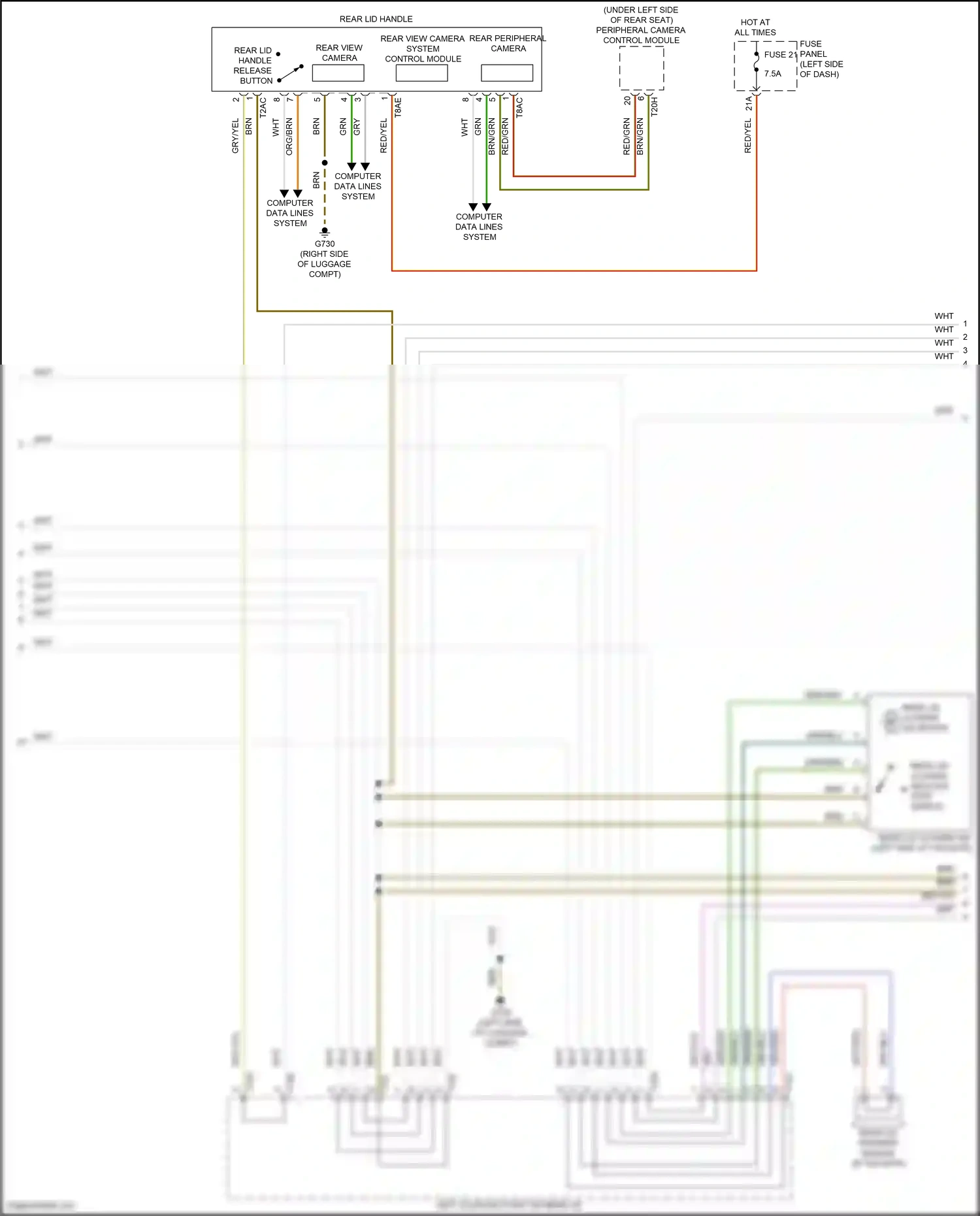 Wiring diagram computer data lines system for Volkswagen ID.4 X I (2020-2024) (9 of 84)