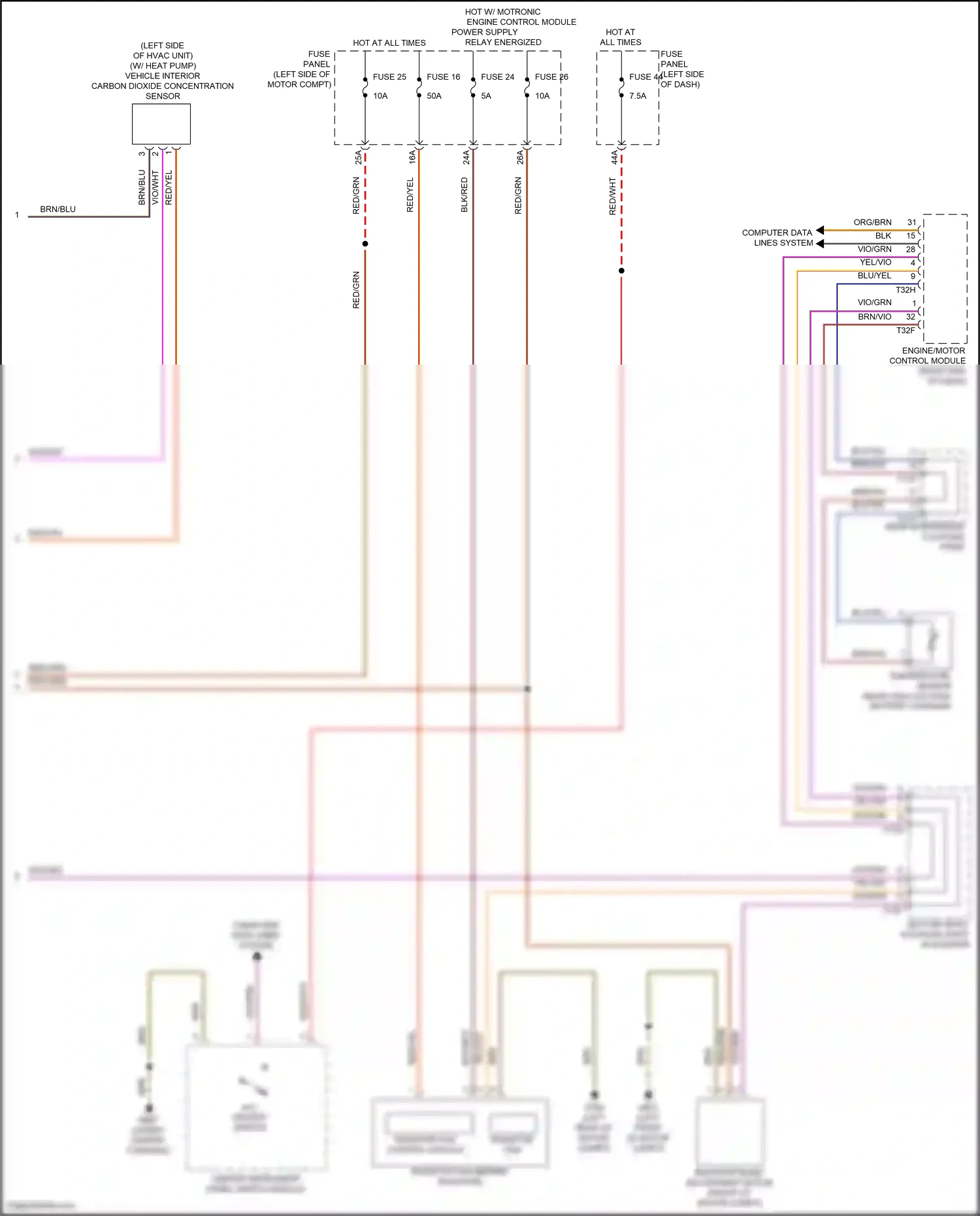 Wiring diagram computer data lines system for Volkswagen ID.4 X I (2020-2024) (15 of 84)