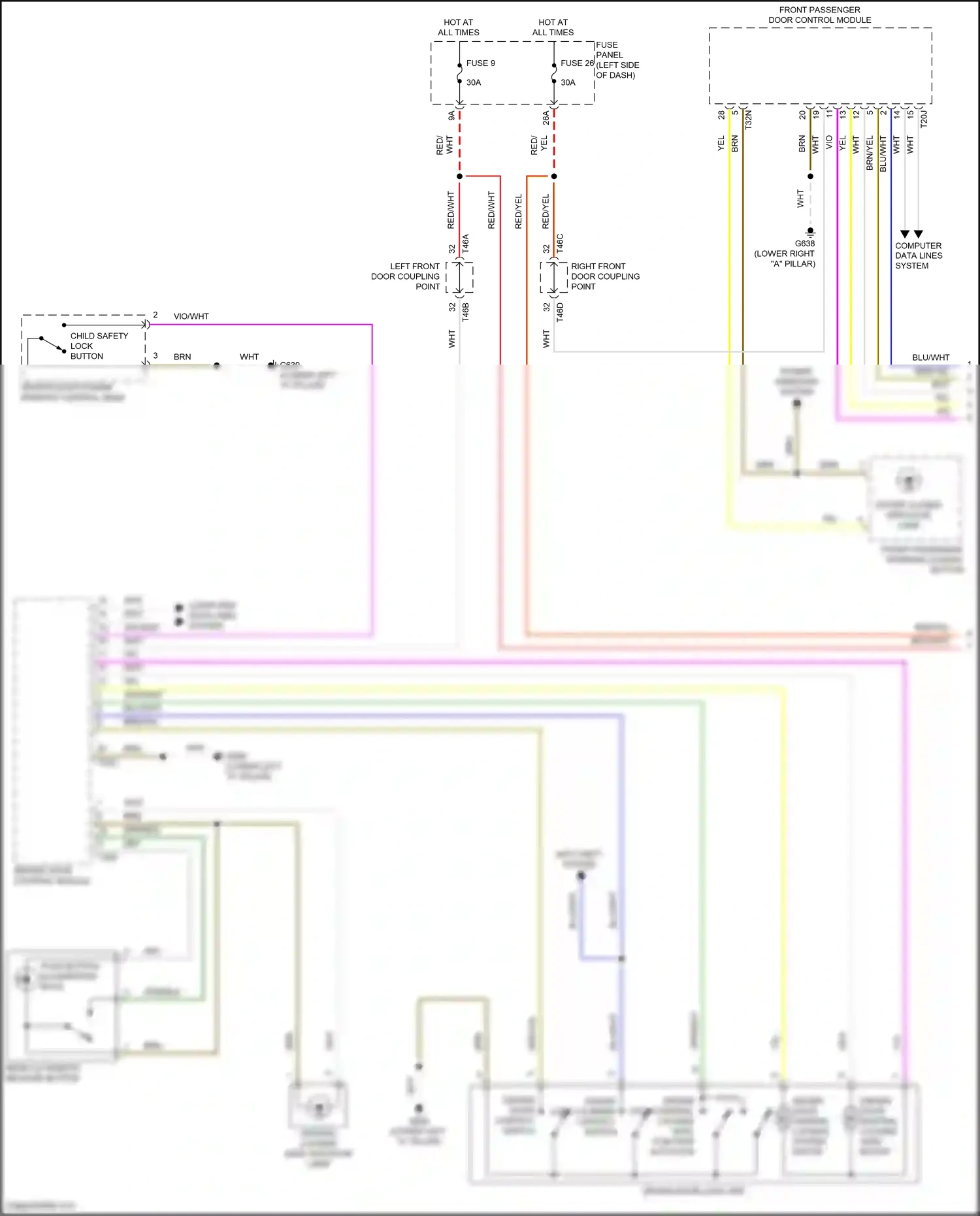 Wiring diagram computer data lines system for Volkswagen ID.4 X I (2020-2024) (34 of 84)