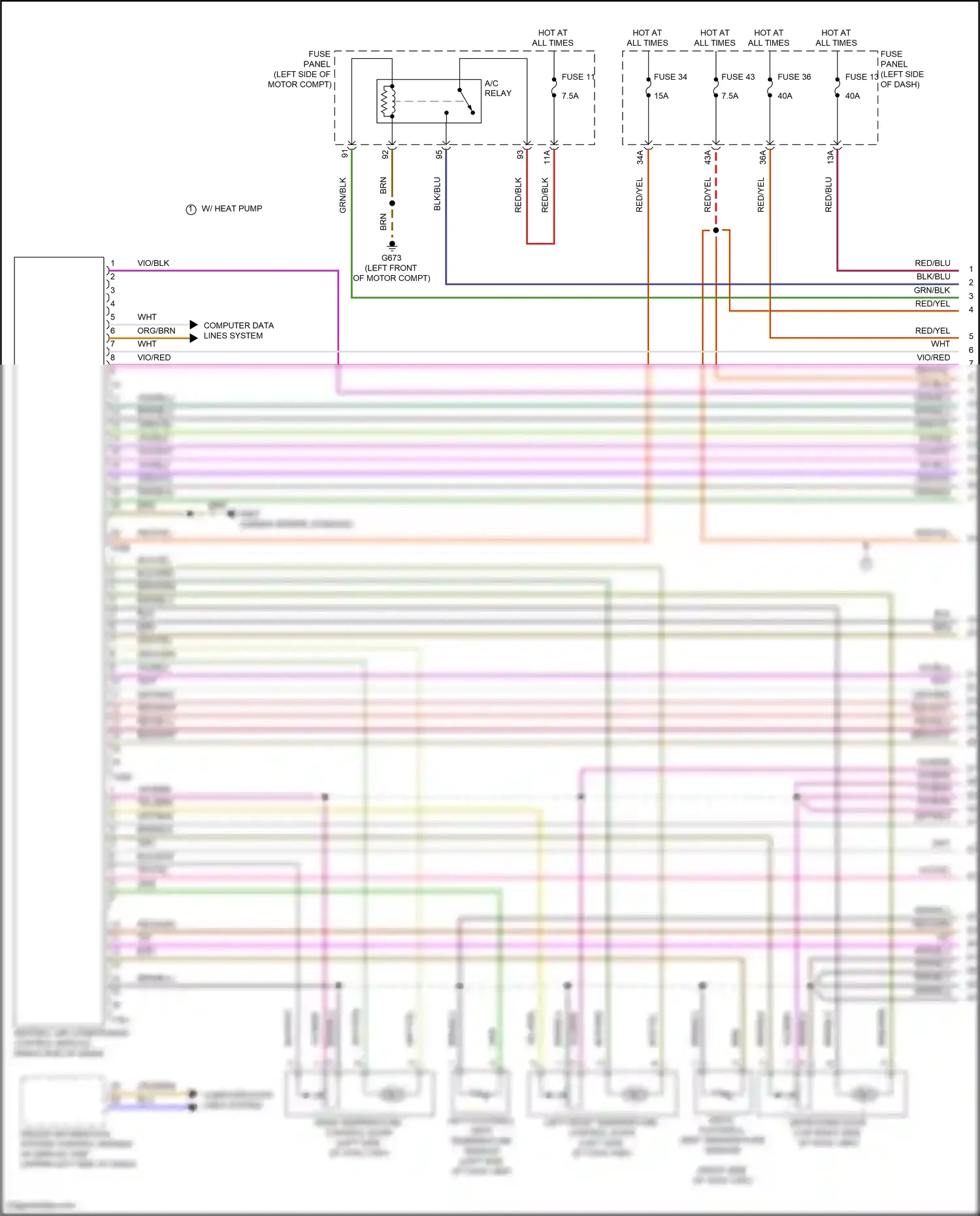 Wiring diagram driver information system control module w/ display unit for Volkswagen ID.4 X I (2020-2024) (1 of 17)