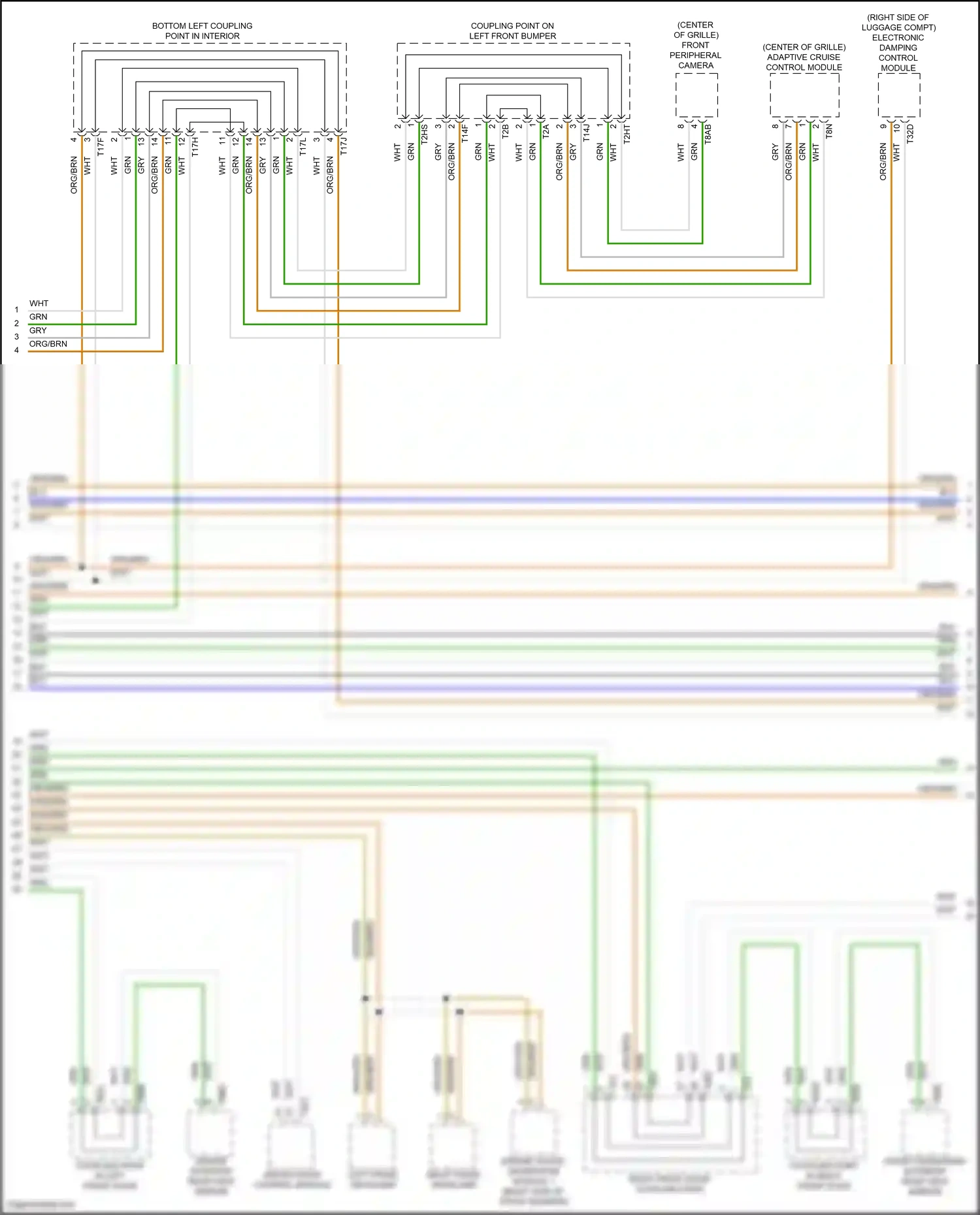 Wiring diagram electronic damping control module for Volkswagen ID.4 X I (2020-2024) (1 of 4)