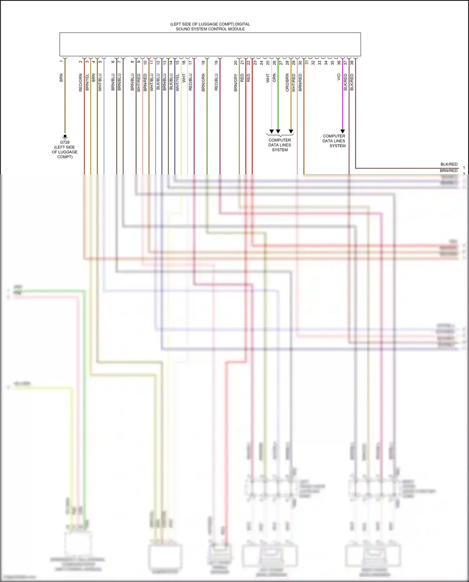 Wiring diagram emergency call module, communication unit control module for Volkswagen ID.4 X I (2020-2024) (4 of 9)